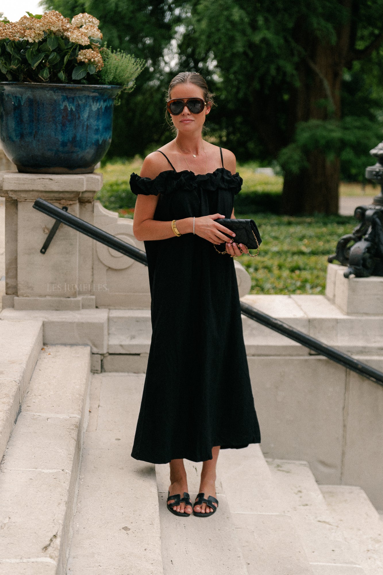 Cato long dress black
