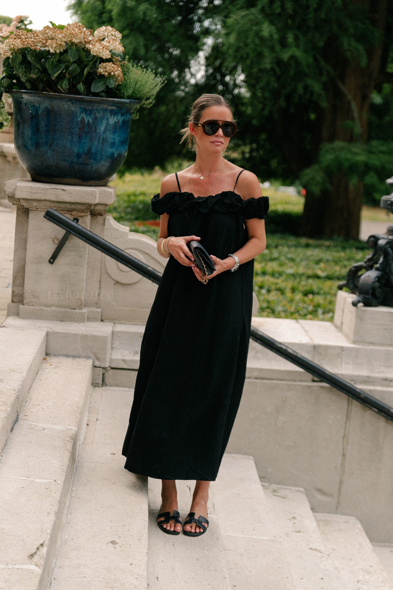 Cato long dress black