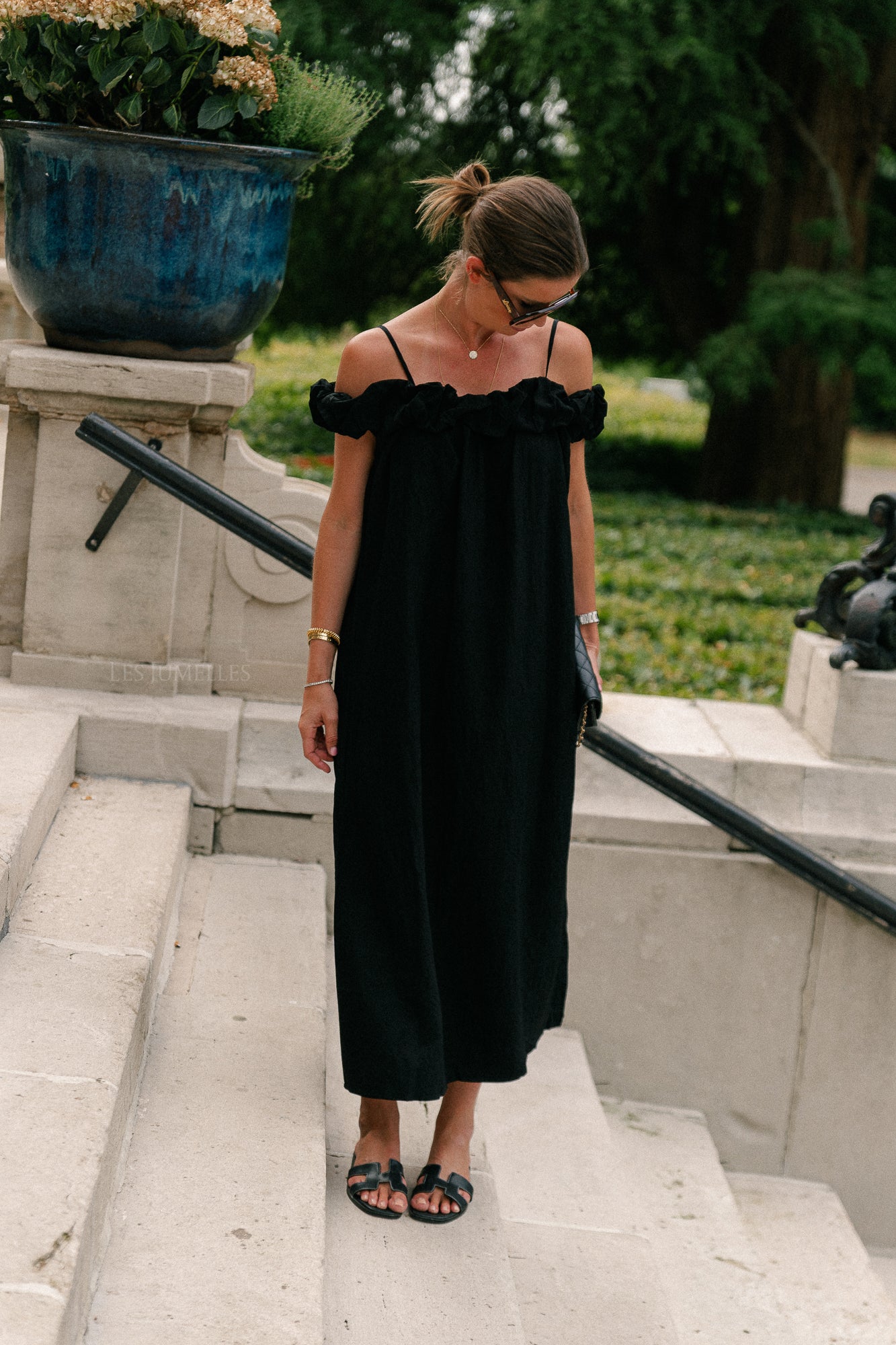Cato long dress black