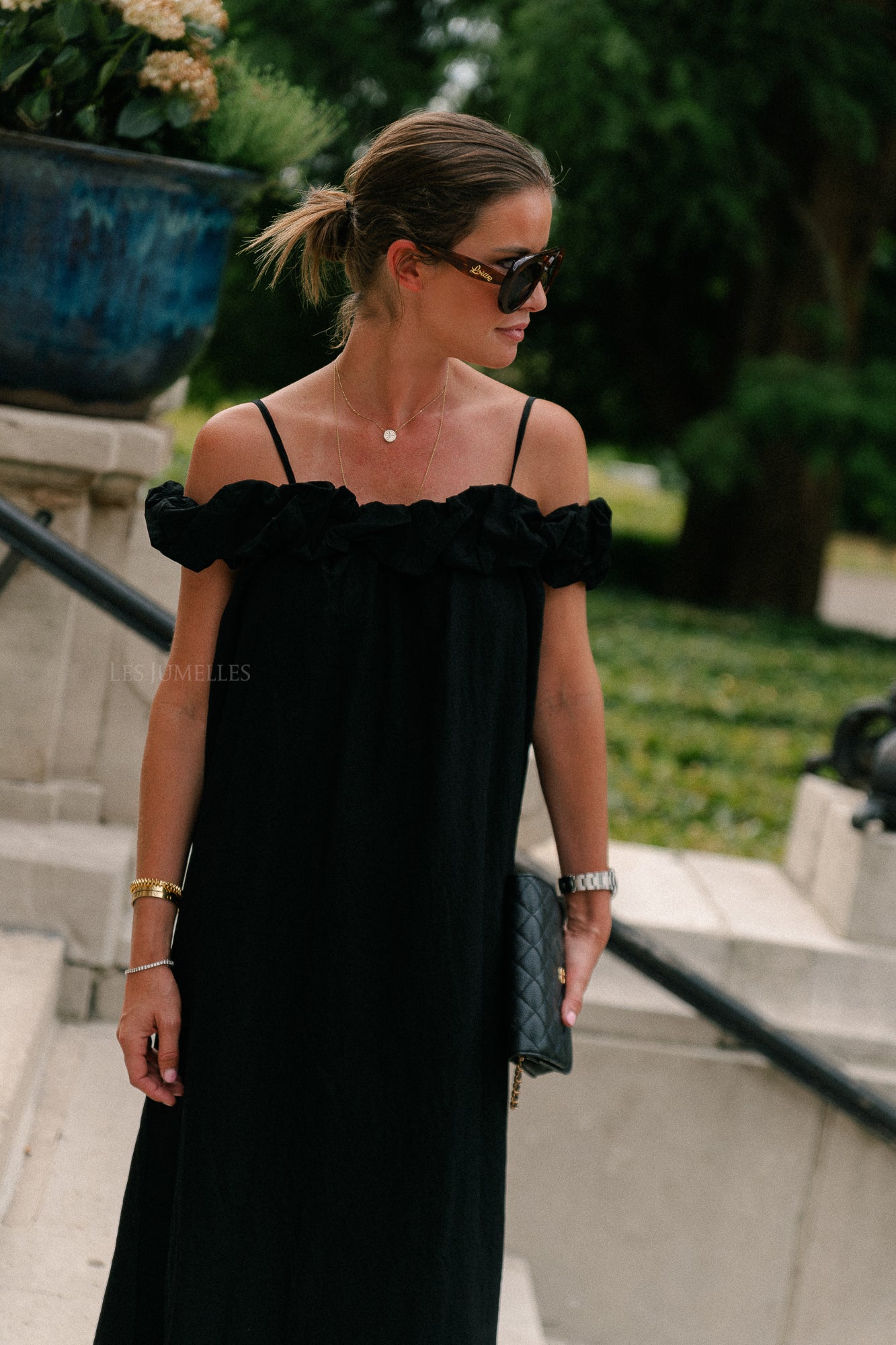 Cato long dress black