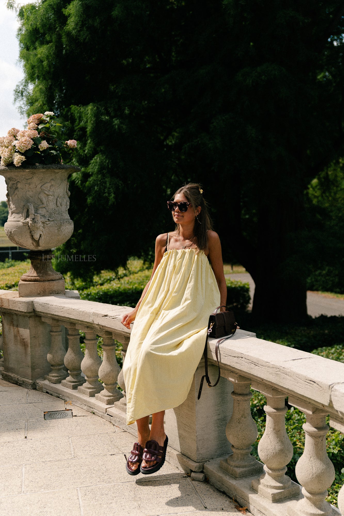 Caroline long dress yellow