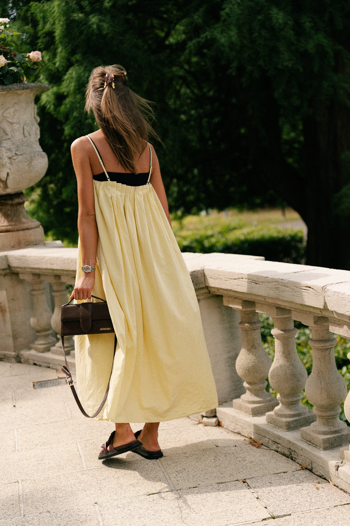 Caroline long dress yellow