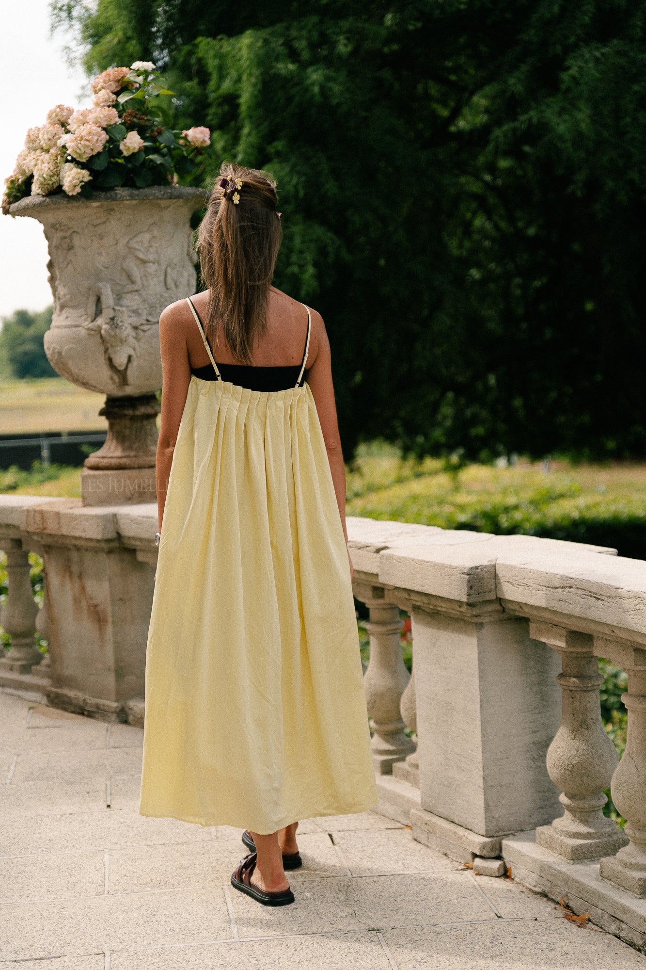 Caroline long dress yellow