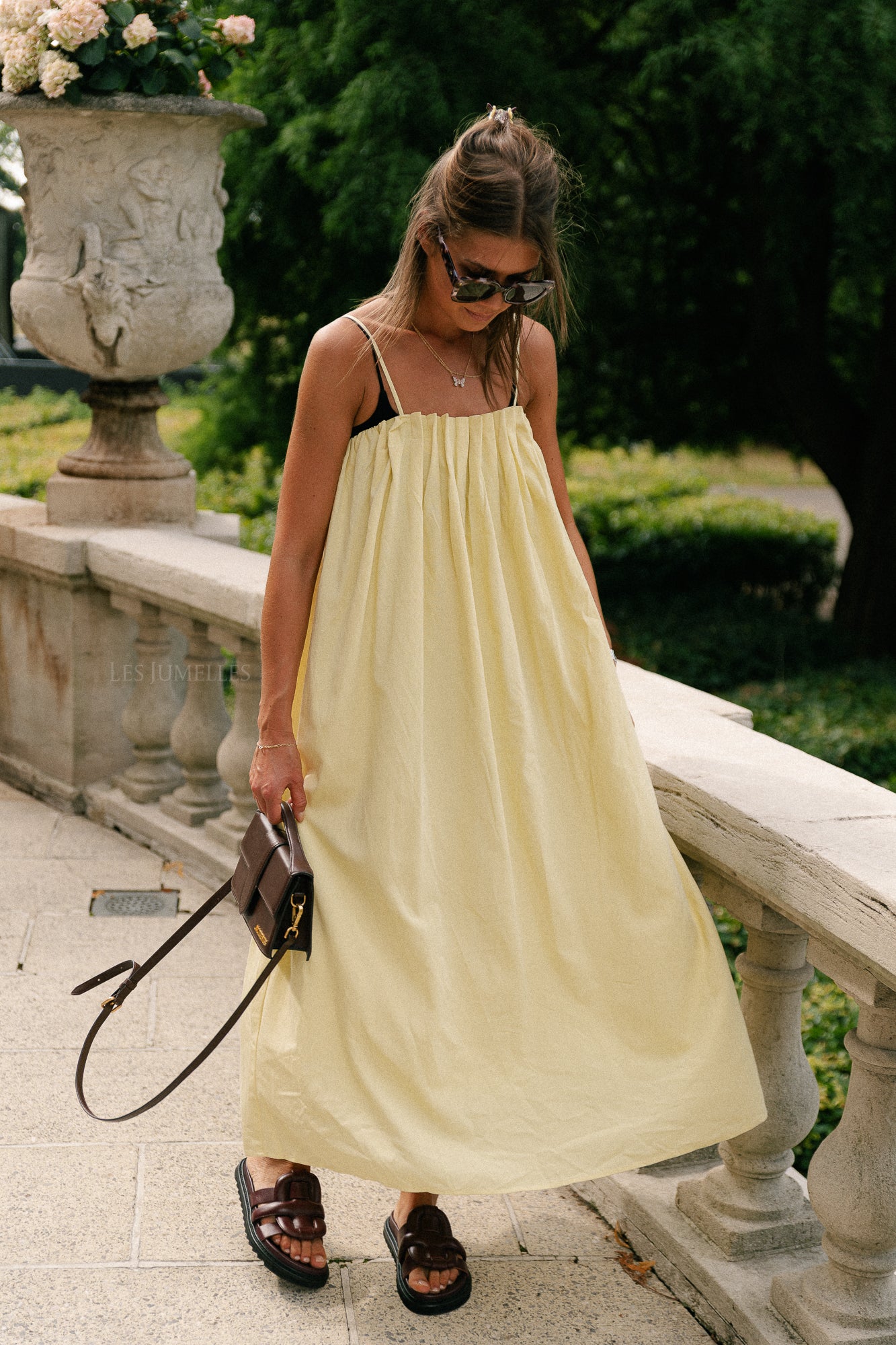 Caroline long dress yellow
