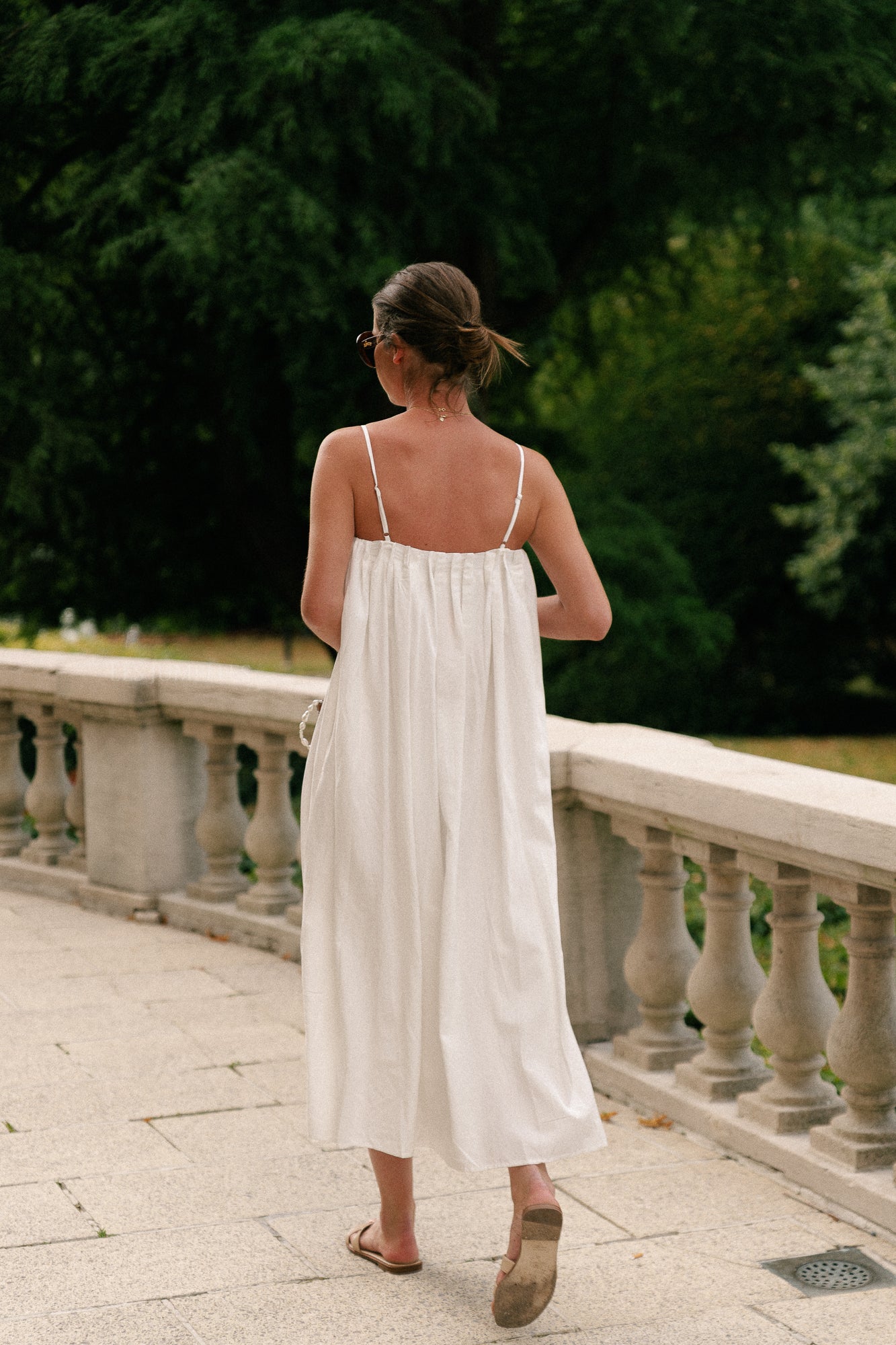 Caroline long dress white