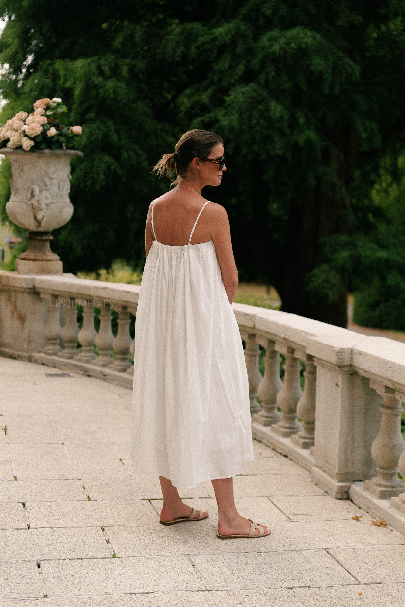 Caroline long dress white