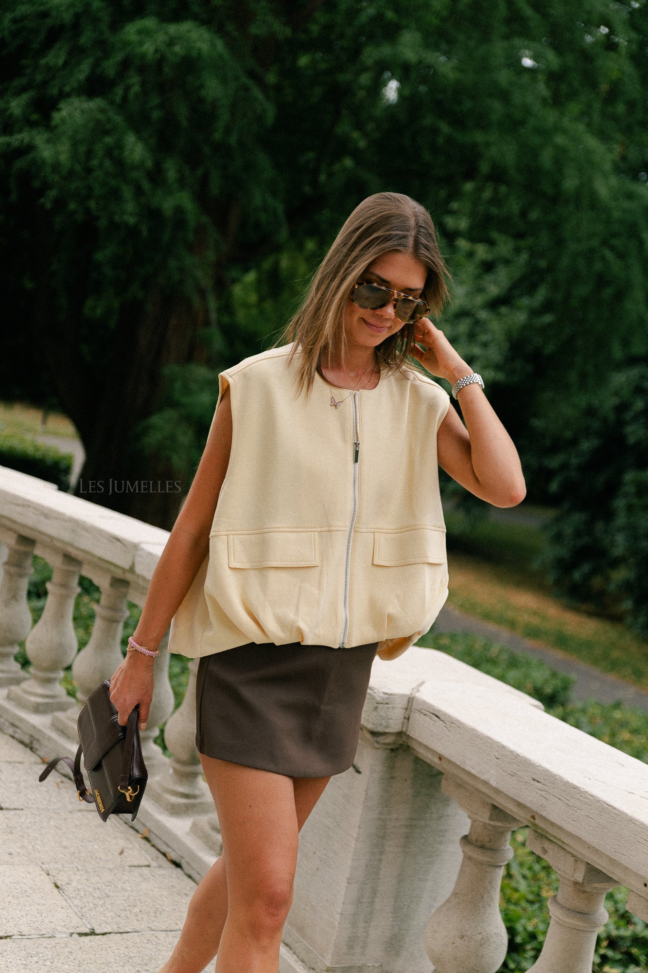 Lexie utility vest butter yellow