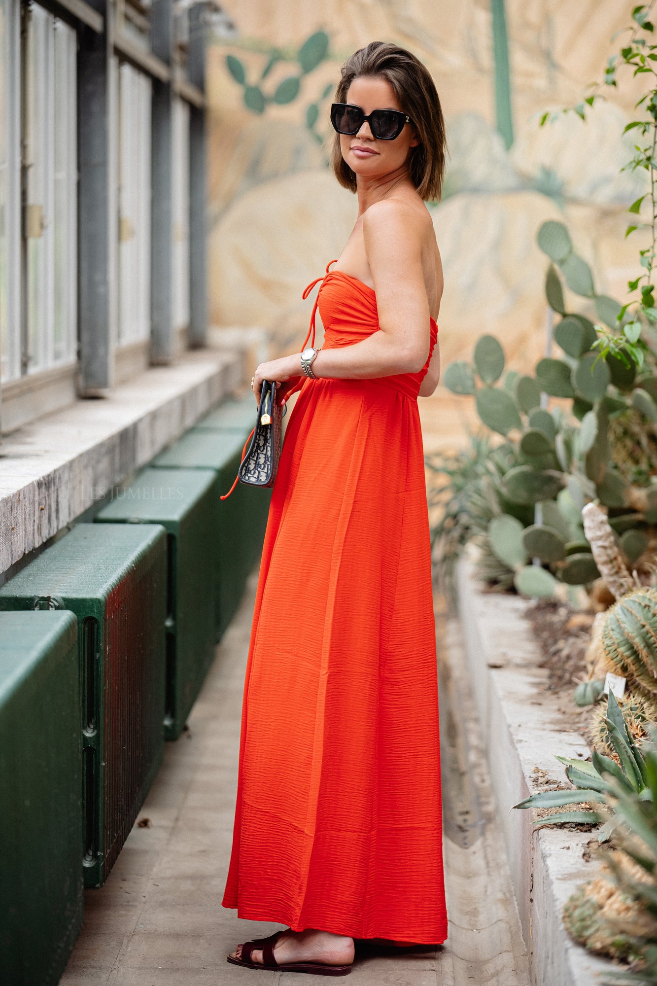 Aliciagz Maxikleid Kirschrot