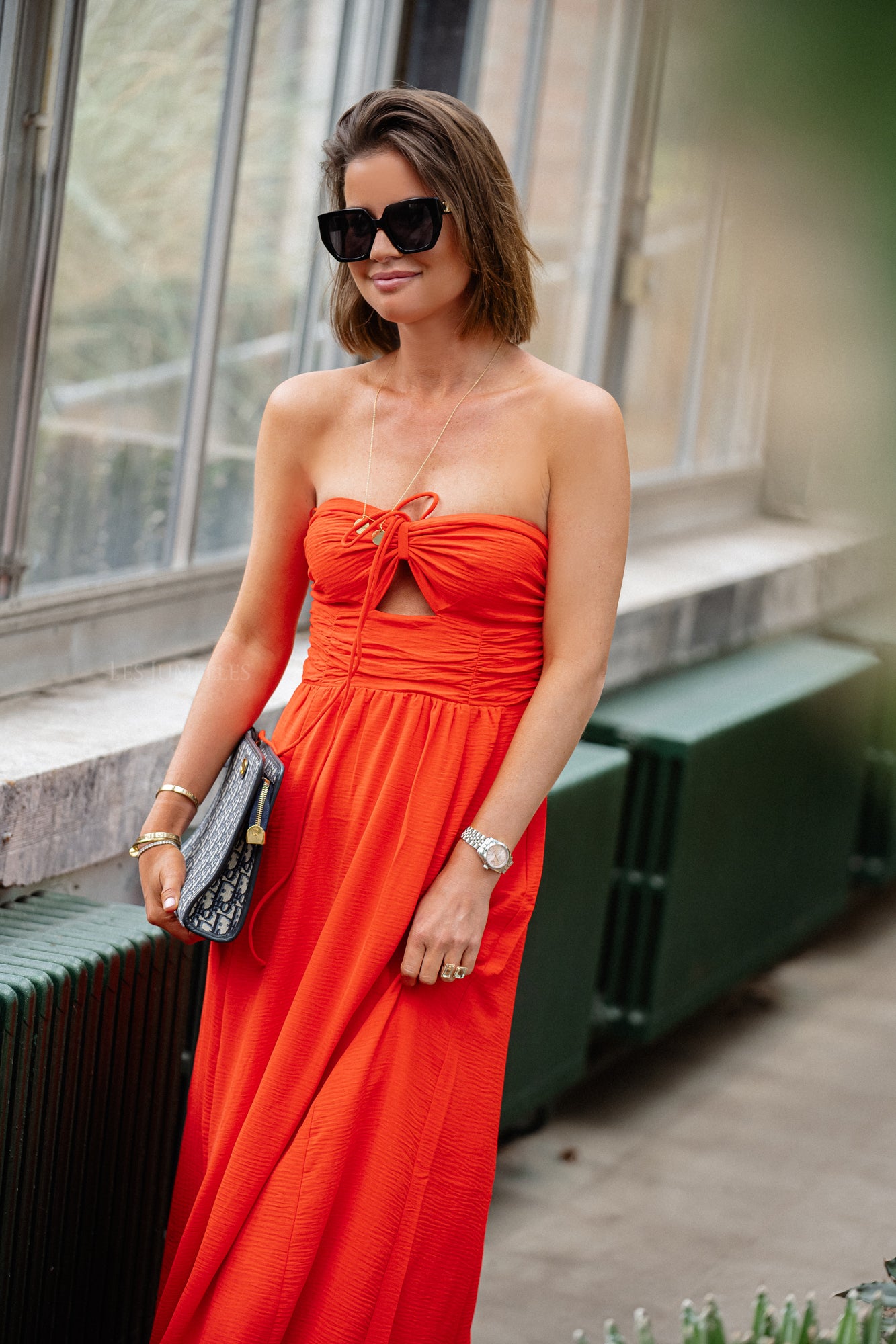 Aliciagz Maxikleid Kirschrot