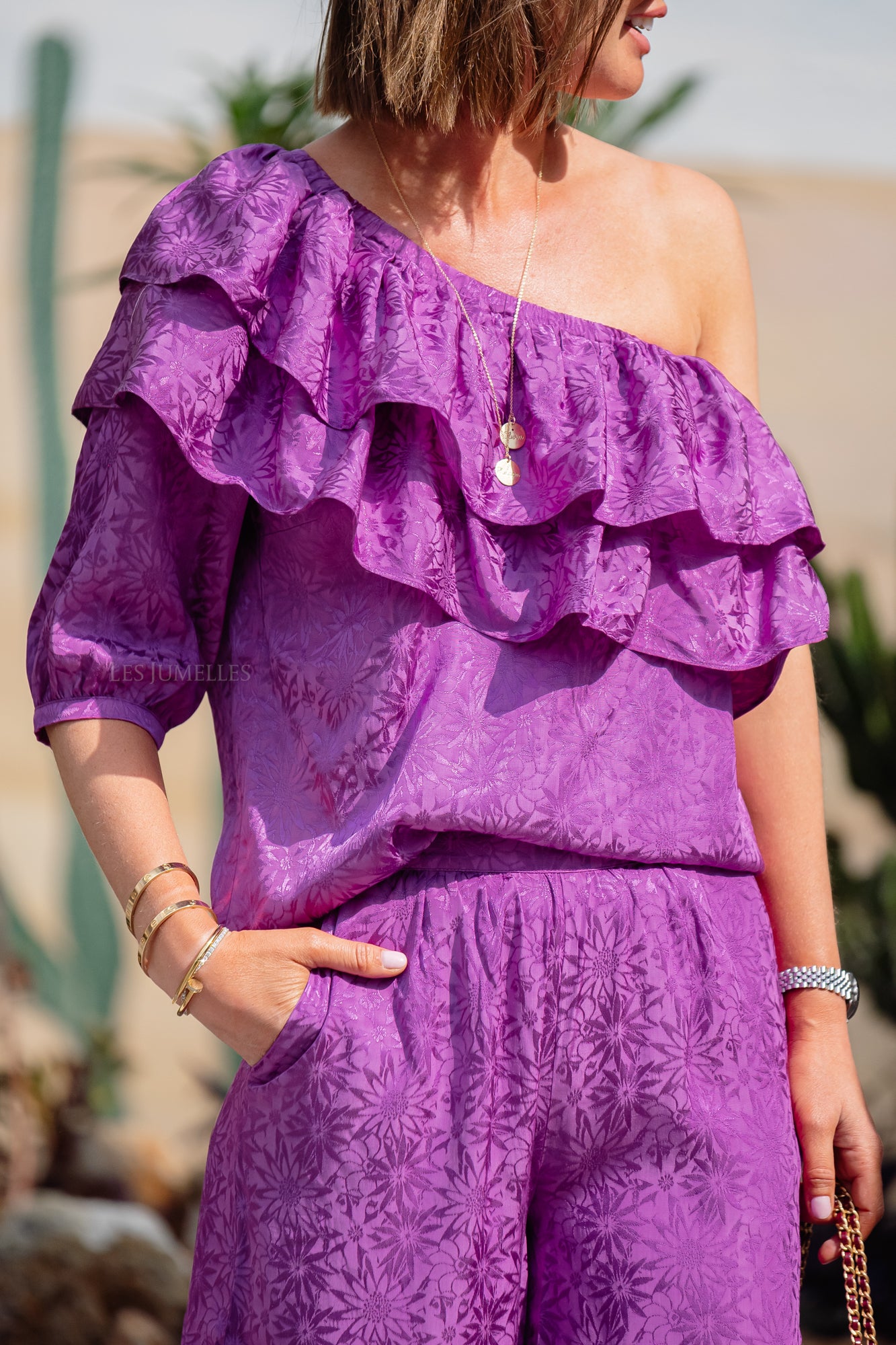 Rosie blouse purple
