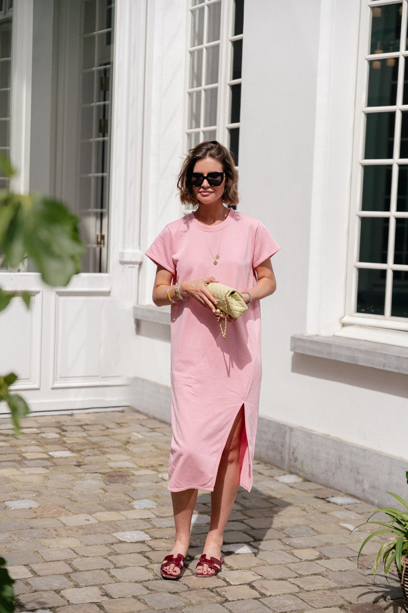Daphne T-Shirt-Kleid Rosa