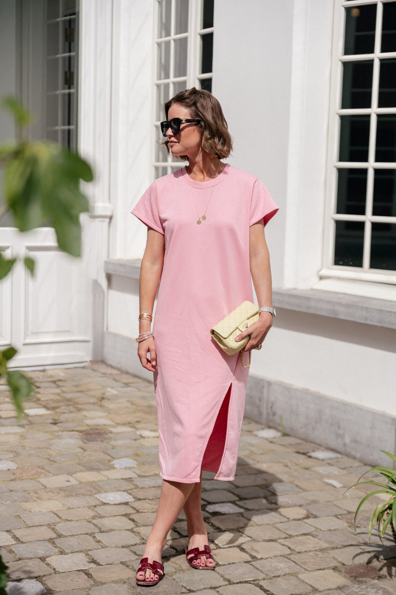 Daphne T-Shirt-Kleid Rosa
