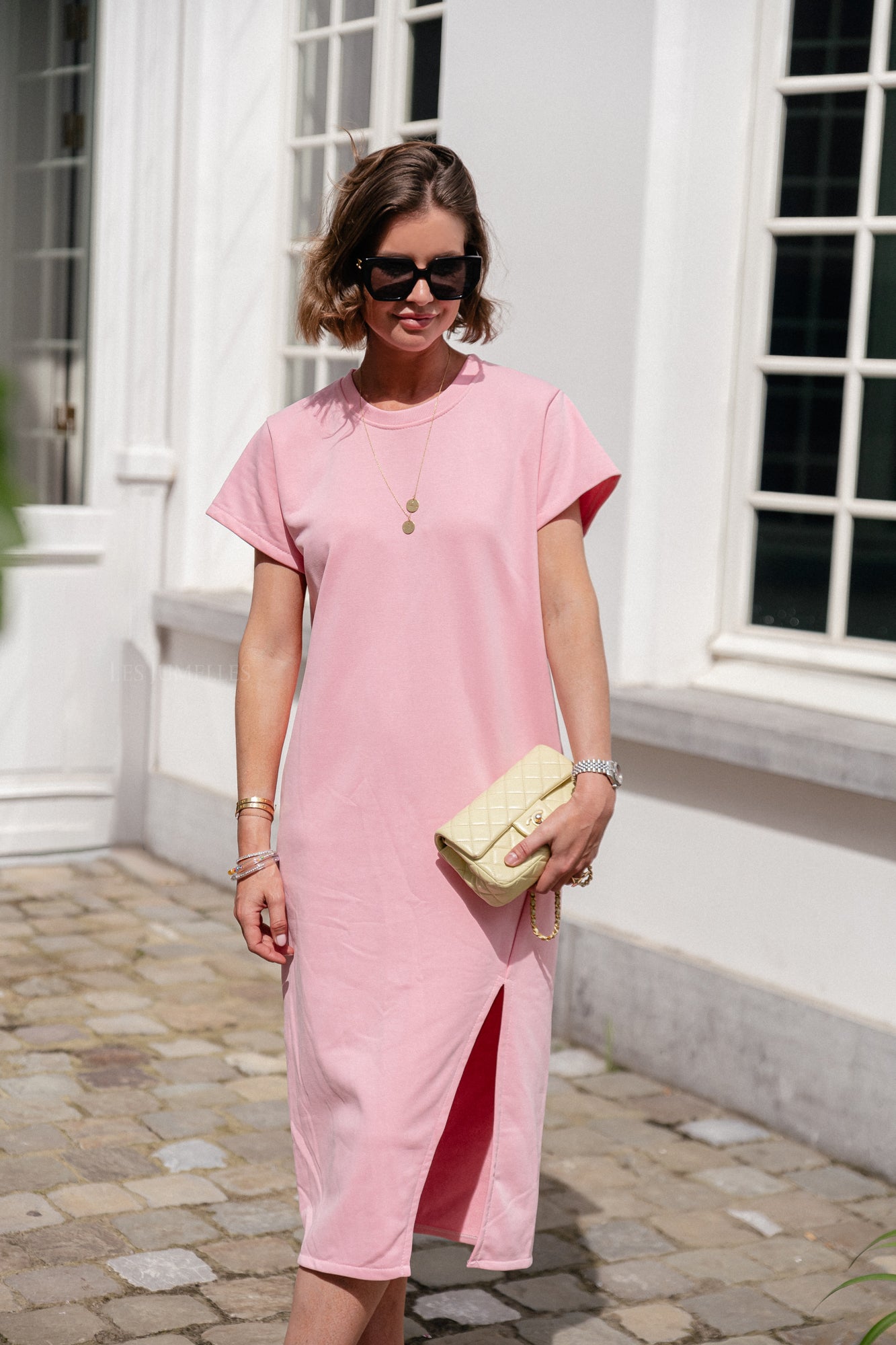 Daphne T-Shirt-Kleid Rosa