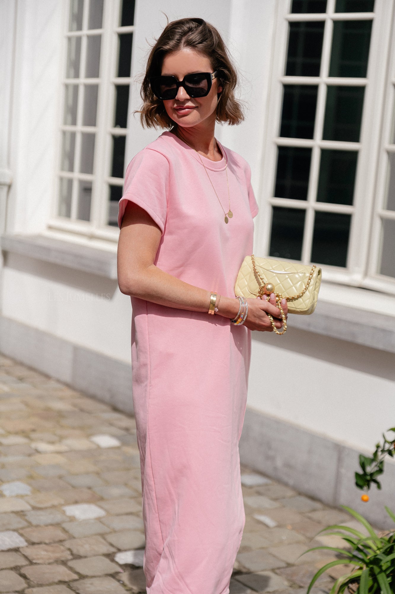 Daphne T-Shirt-Kleid Rosa