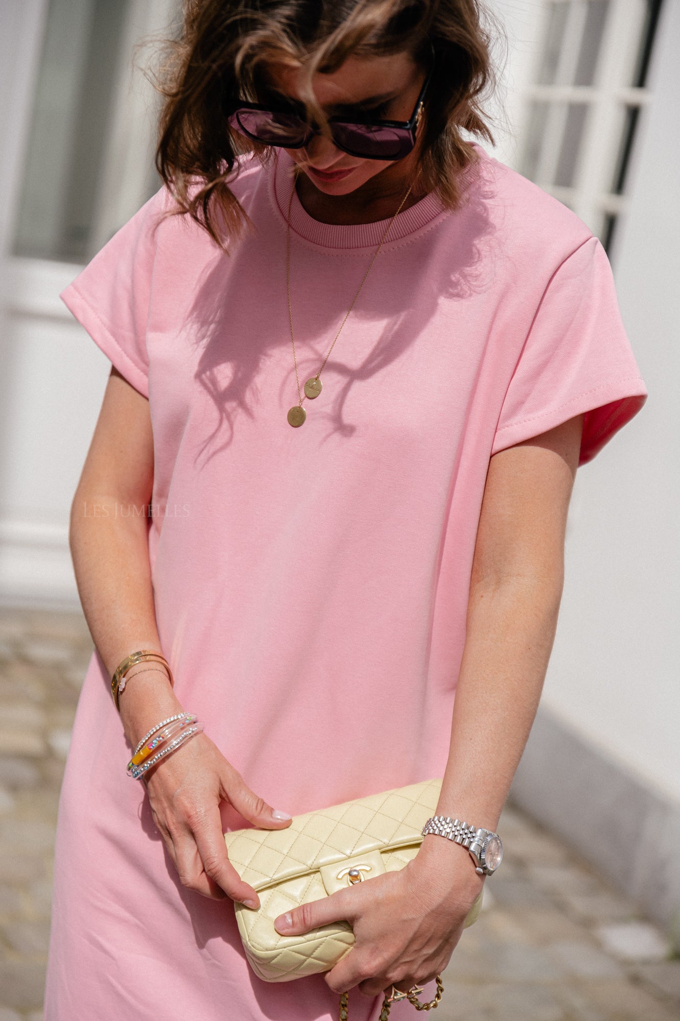 Daphne T-Shirt-Kleid Rosa