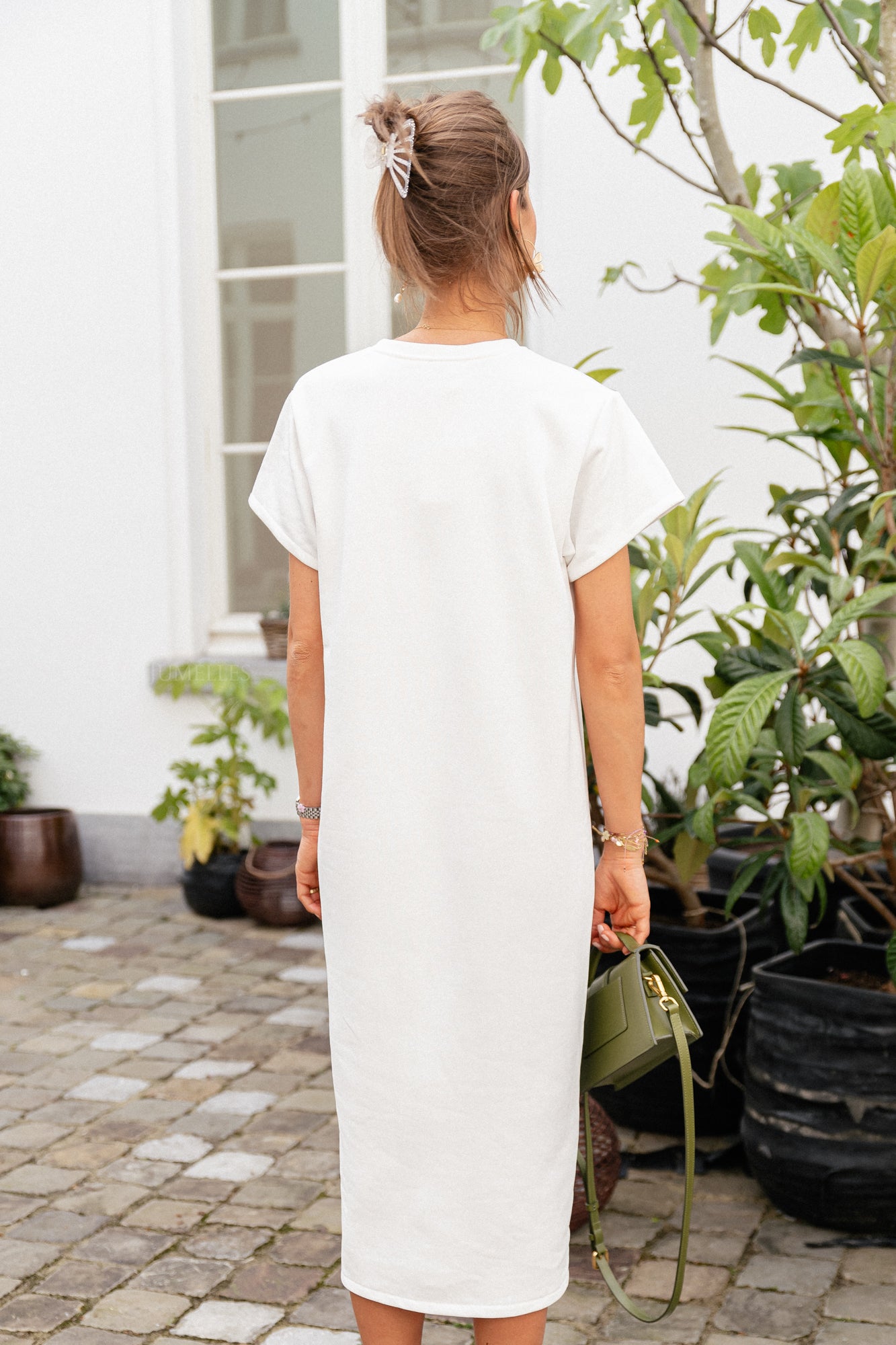 Daphne T-Shirt-Kleid Weiß