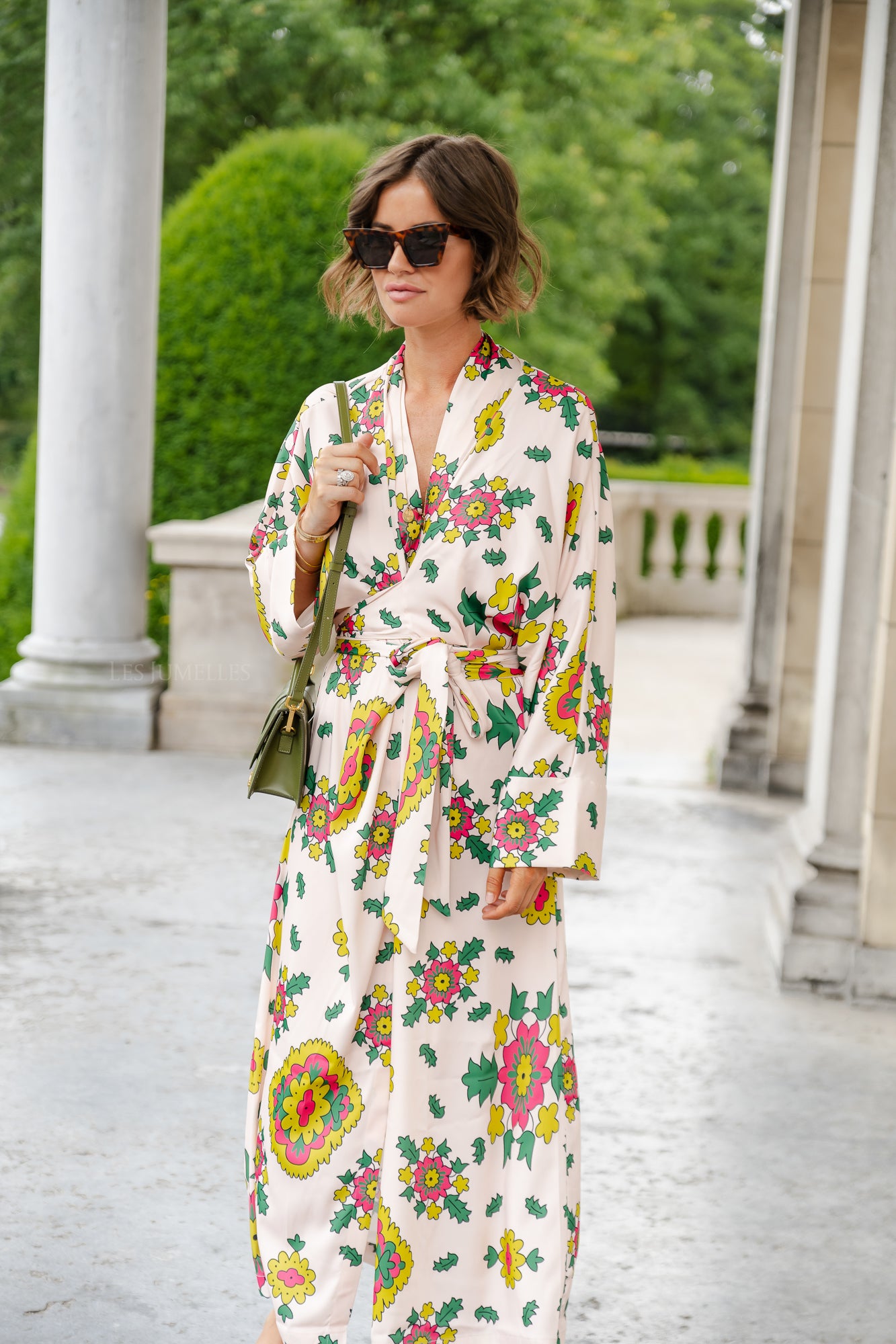 <tc>Selena bedrucktes langes Kimonokleid</tc>