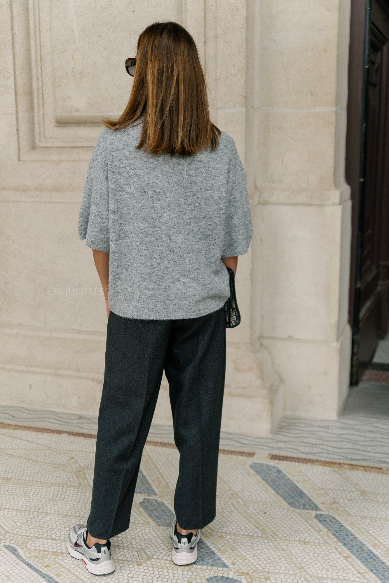 Kristine T-shirt dark grey melange