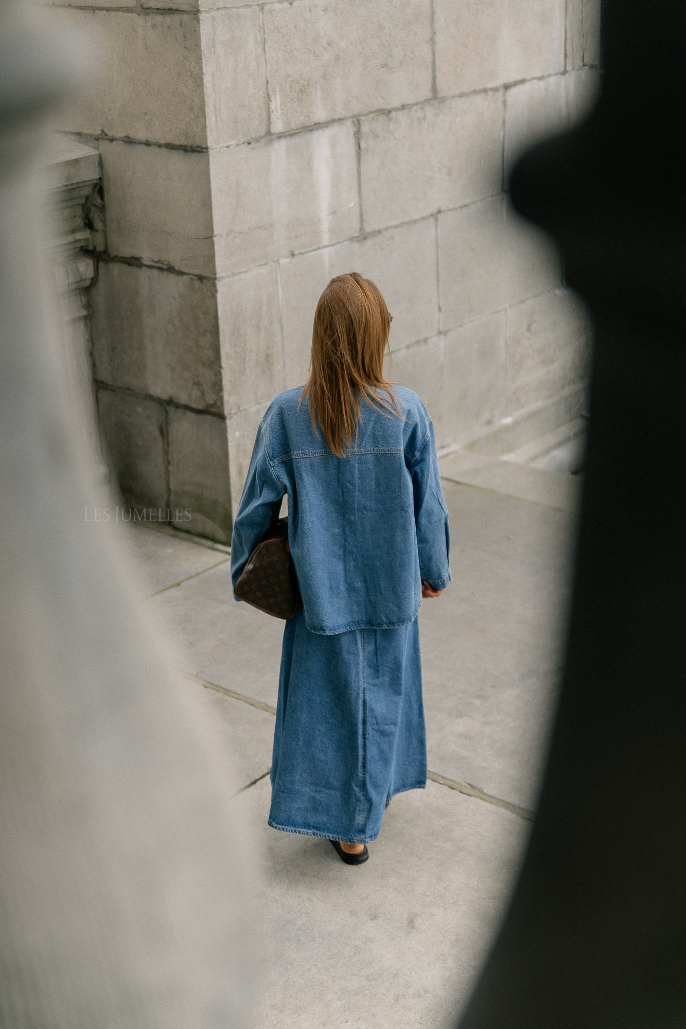 Waverly denim skirt mid blue