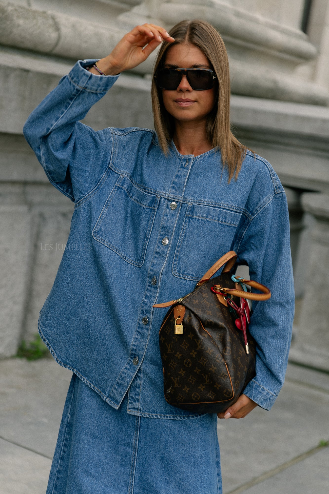 Bristol denim shirt mid blue