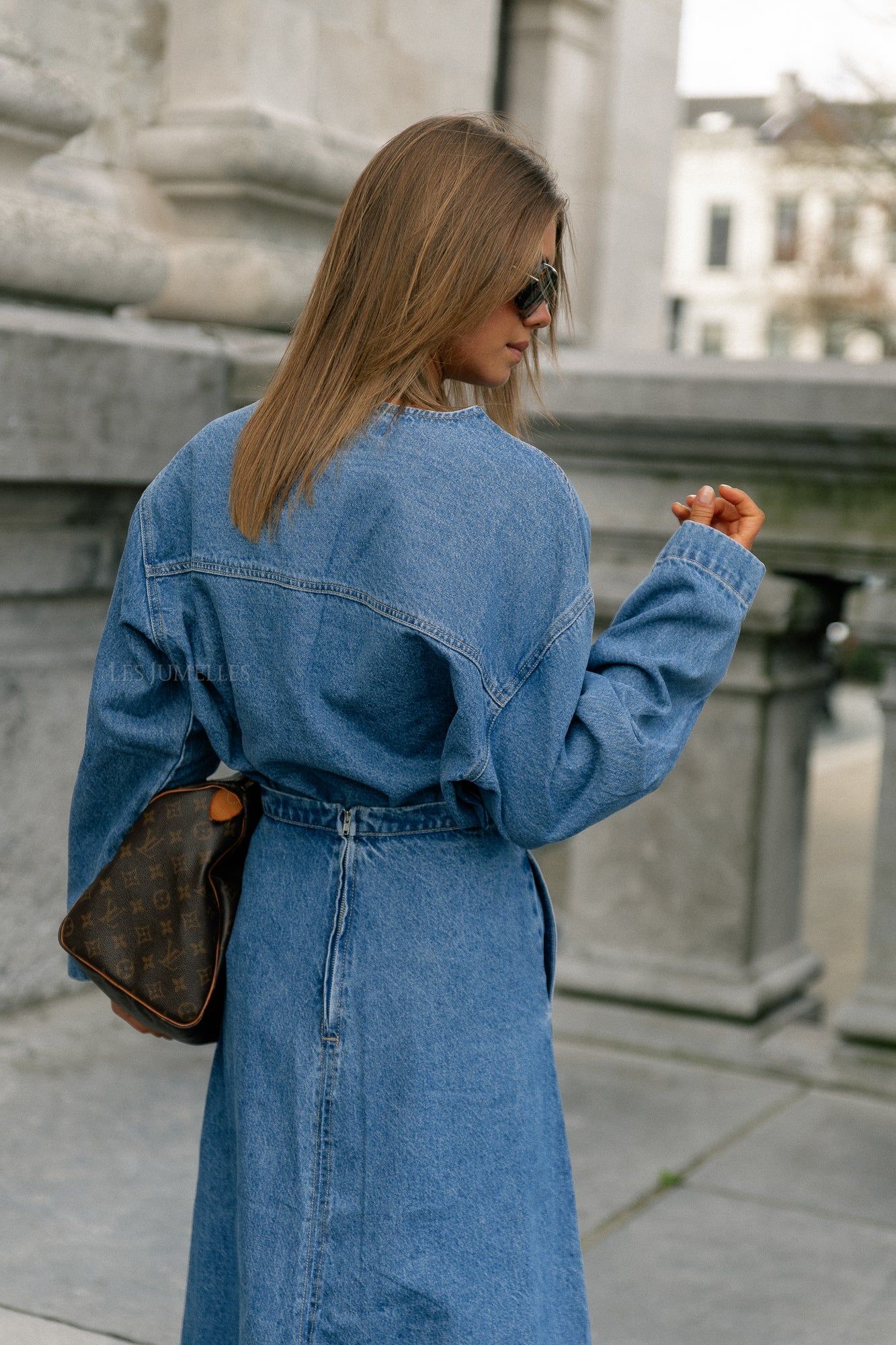 Waverly denim skirt mid blue