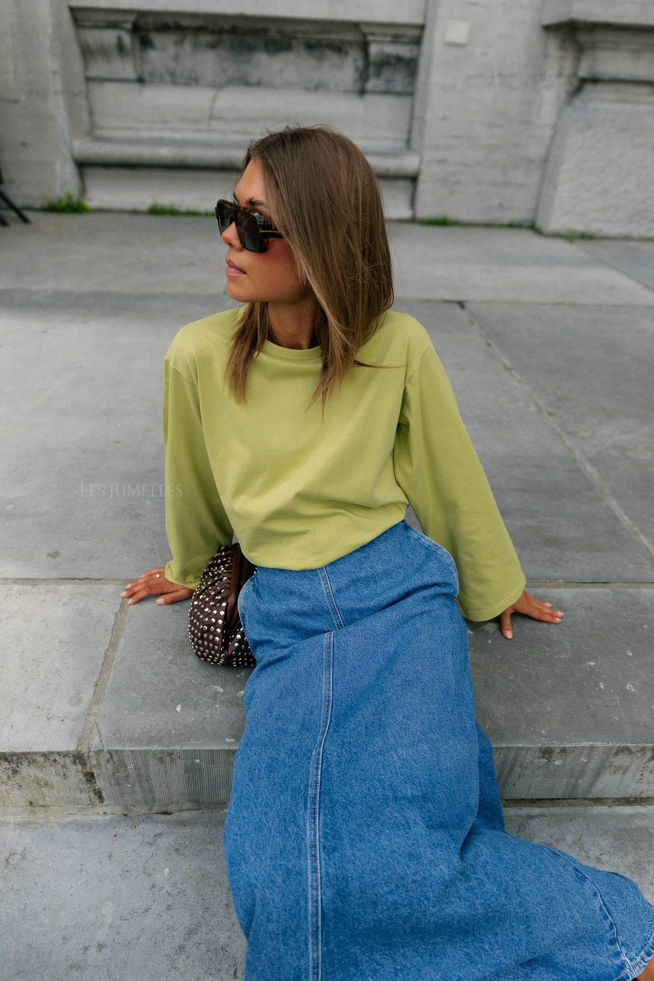 Verlee longsleeve leek green