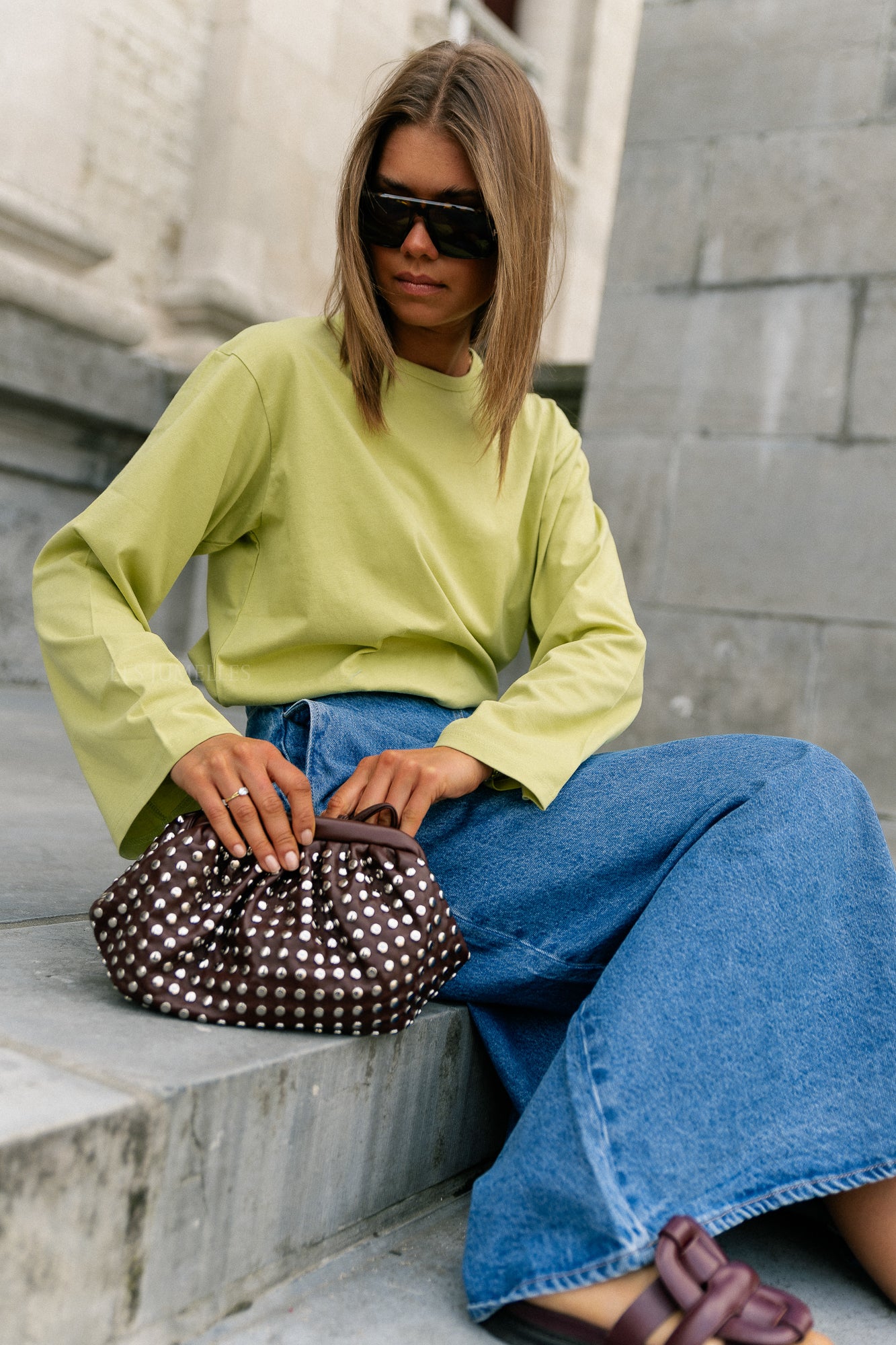 Verlee longsleeve leek green
