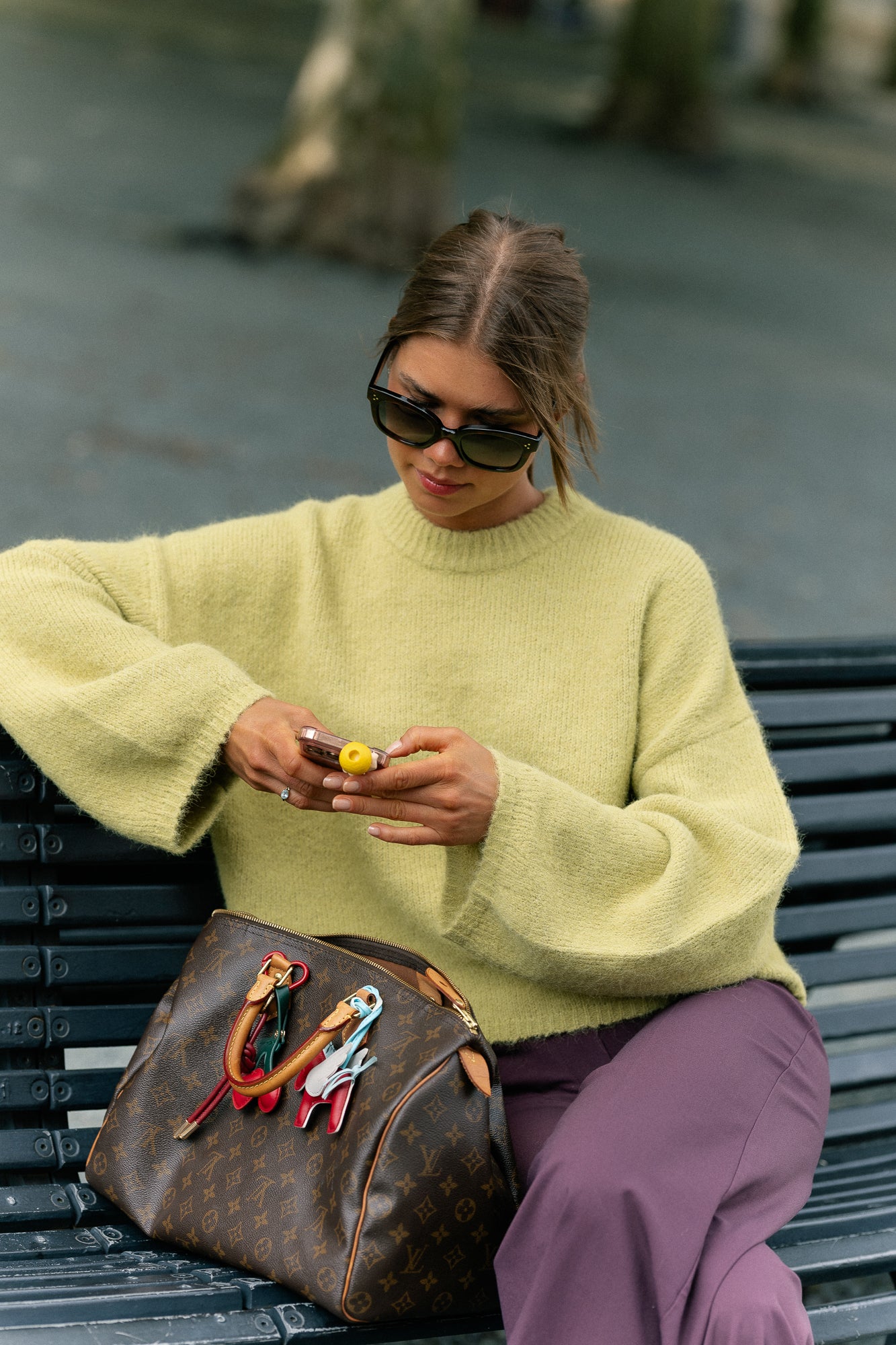 Lainey jumper leek green