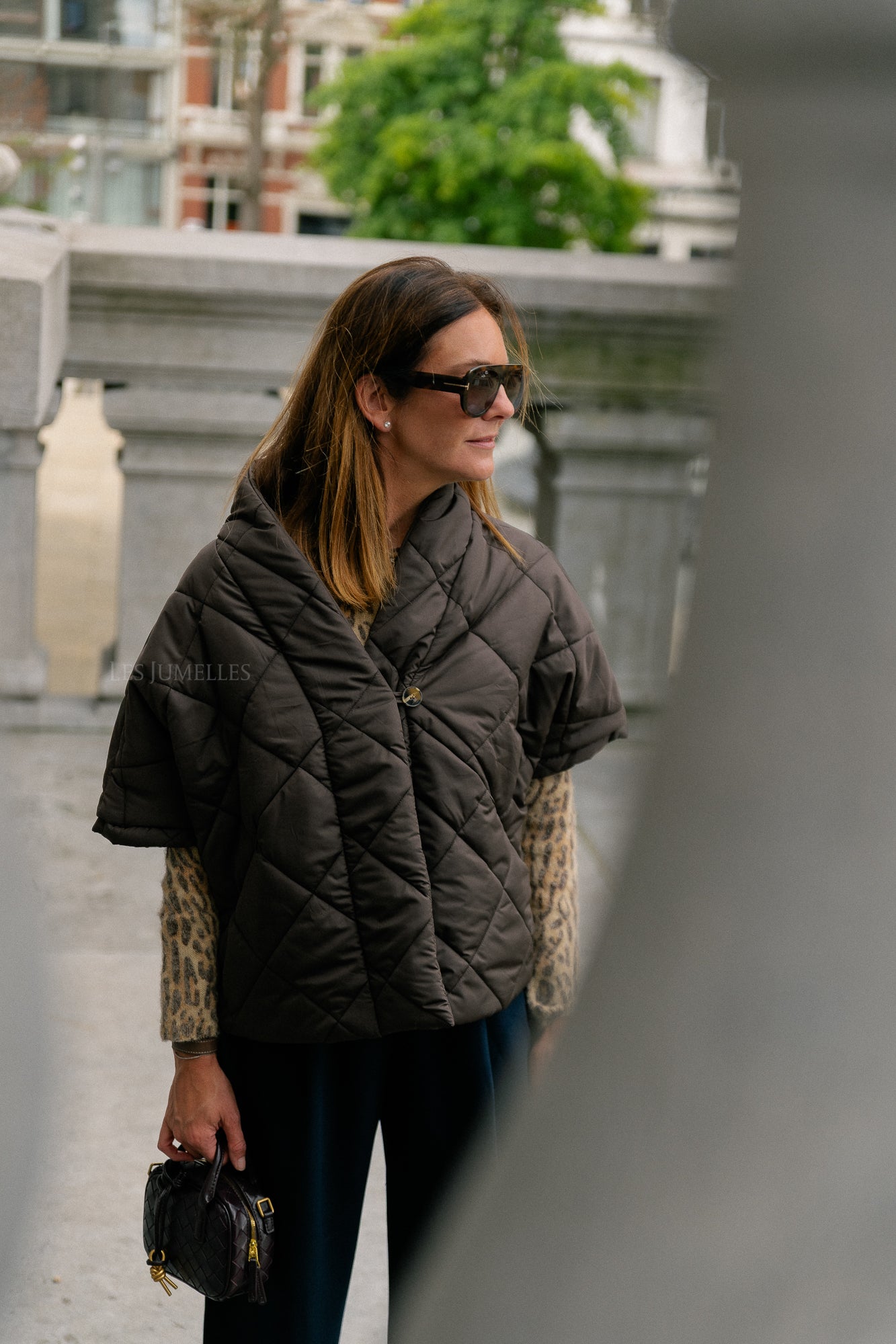 Naomy padded jacket dark brown