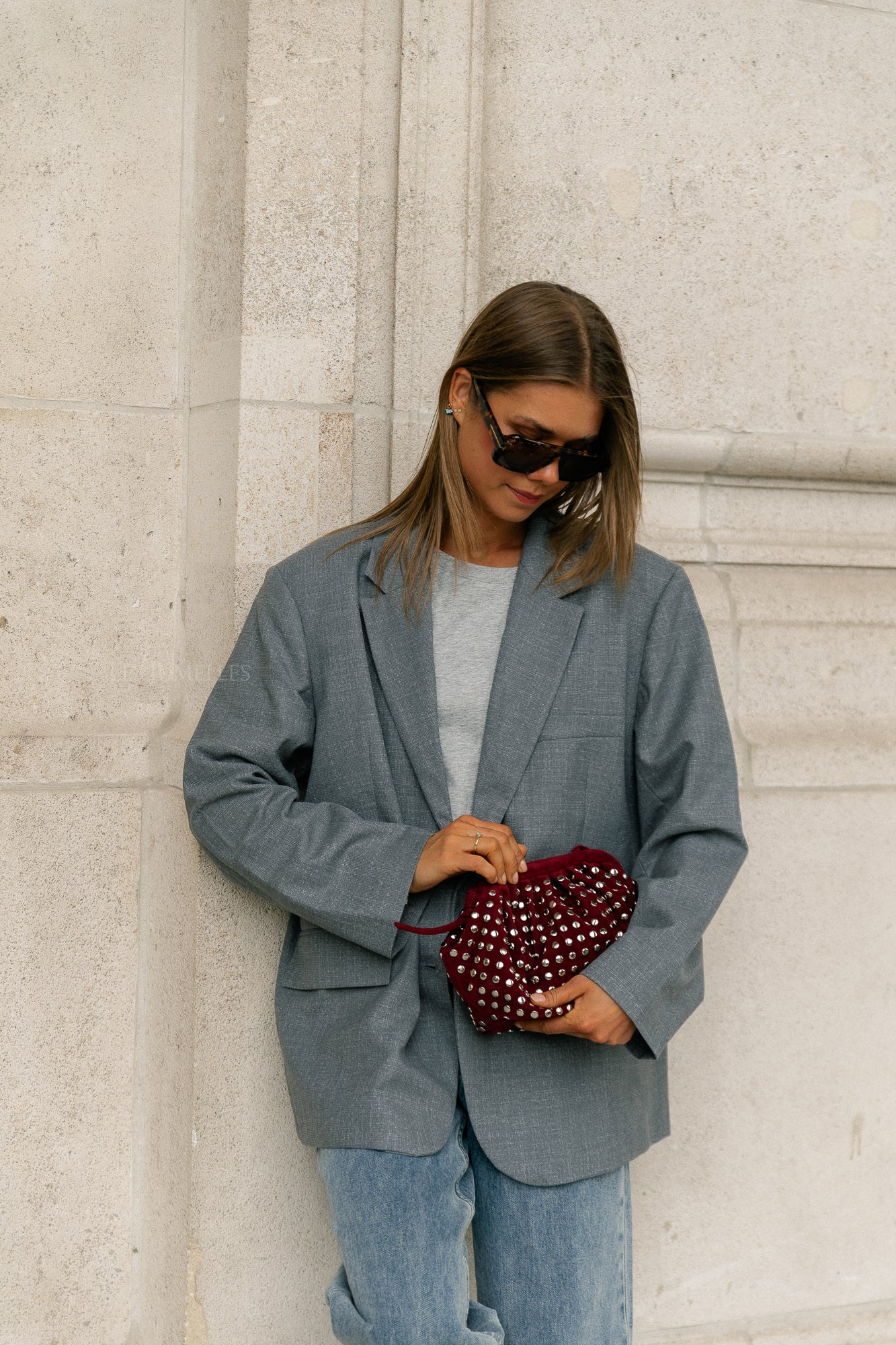 Arwen blazer grey melange