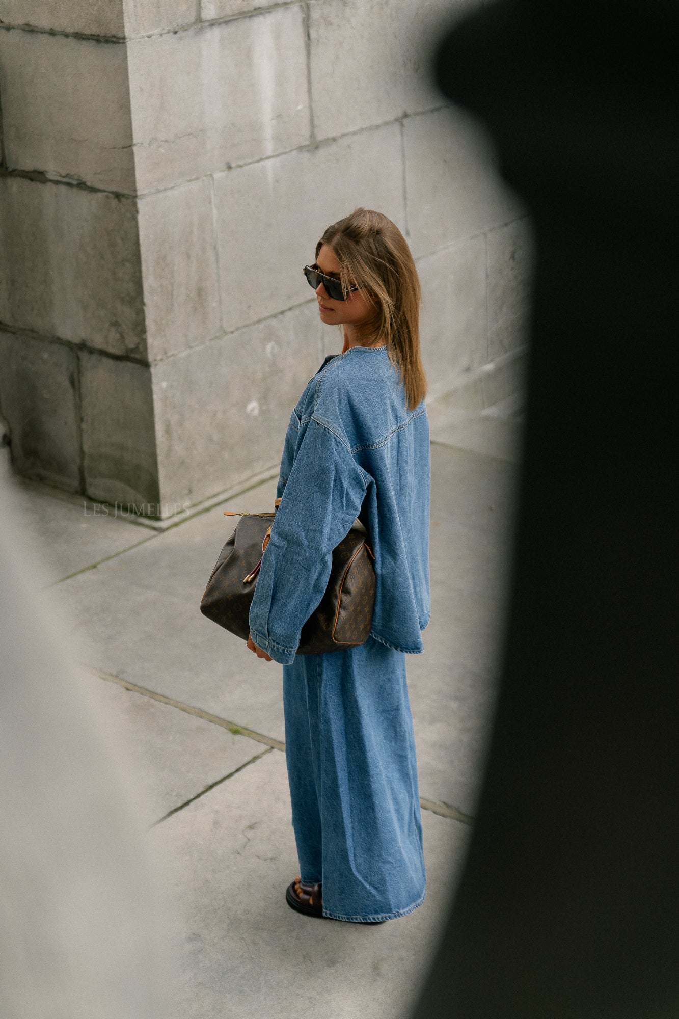 Waverly denim skirt mid blue