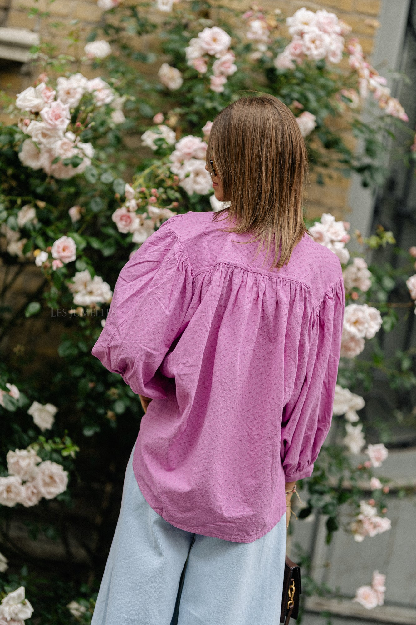 Cadie Baumwollbluse orchidee