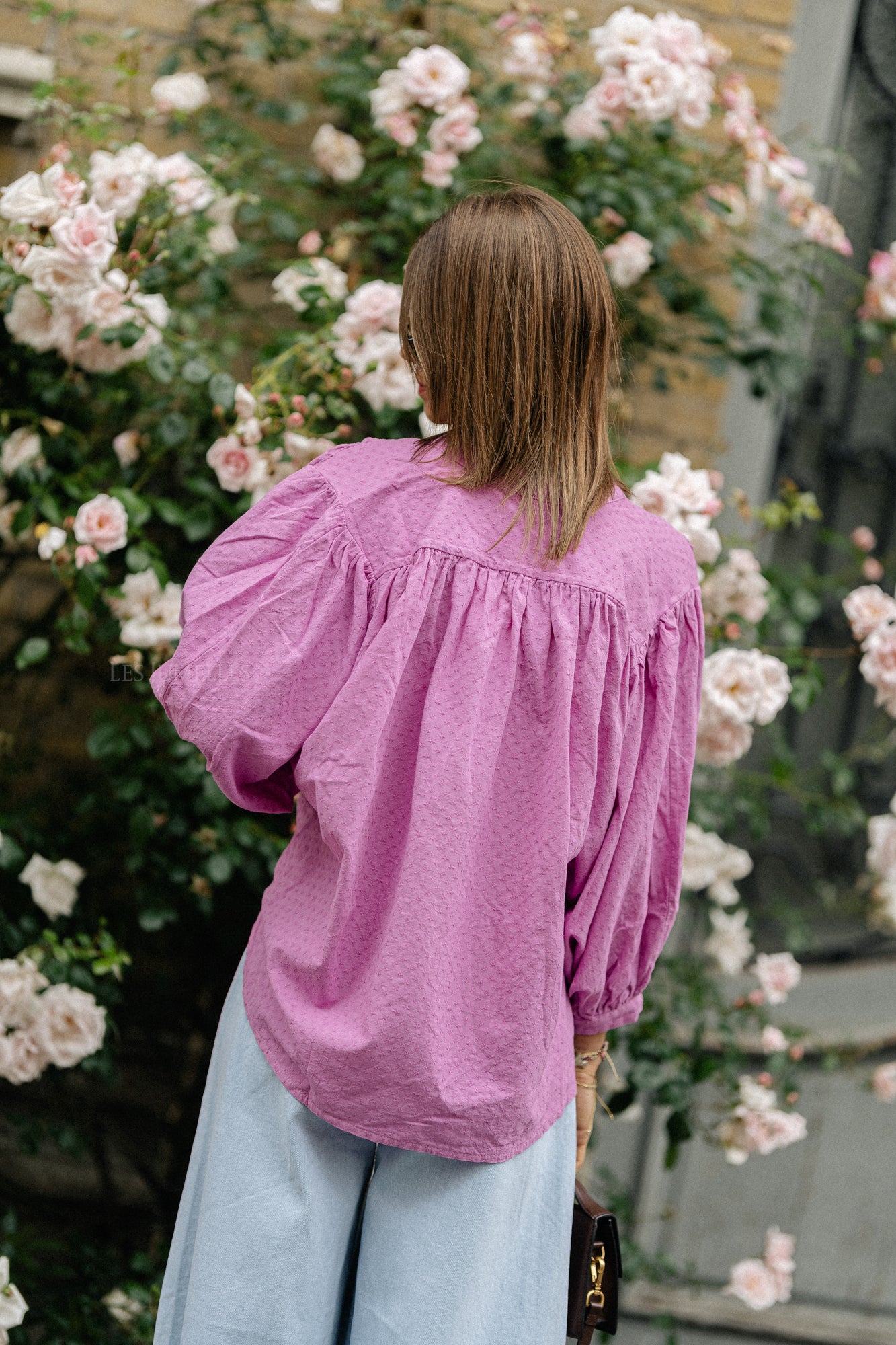 Cadie Baumwollbluse orchidee
