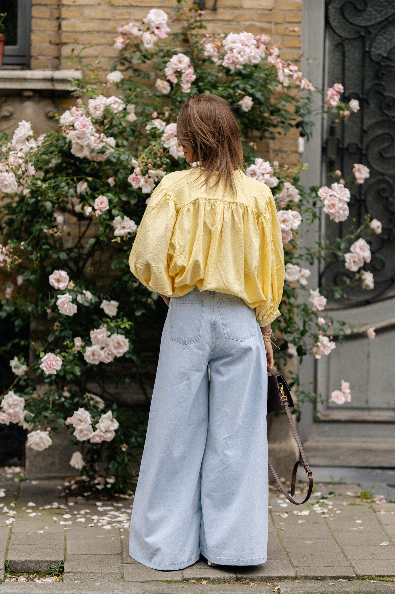 Cadie Baumwollbluse gelb