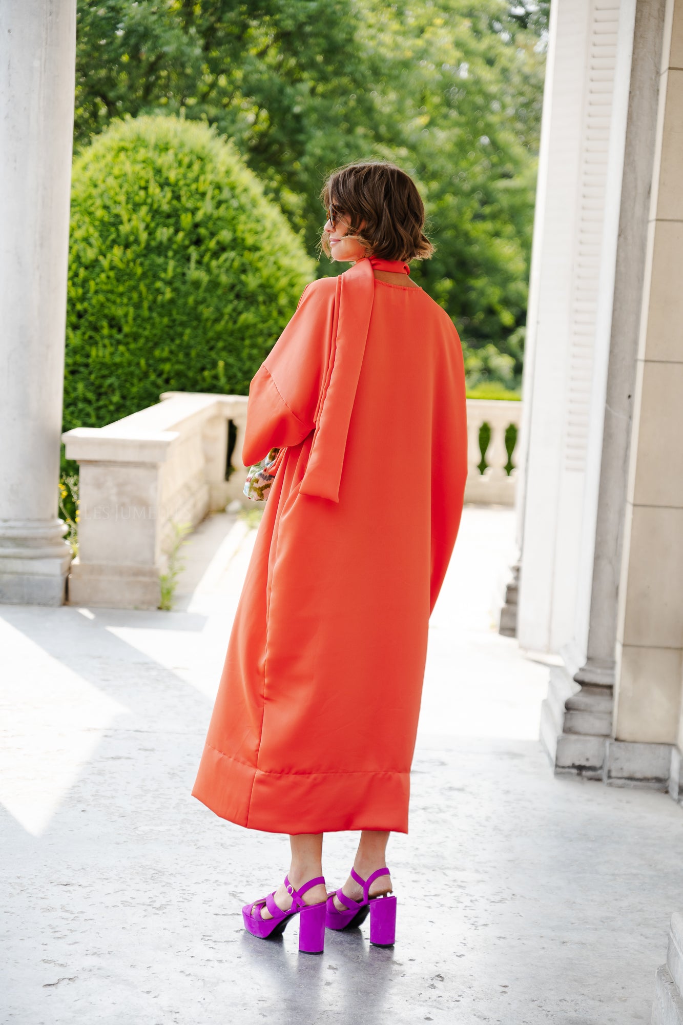 <tc>Robe longue Imke corail</tc>