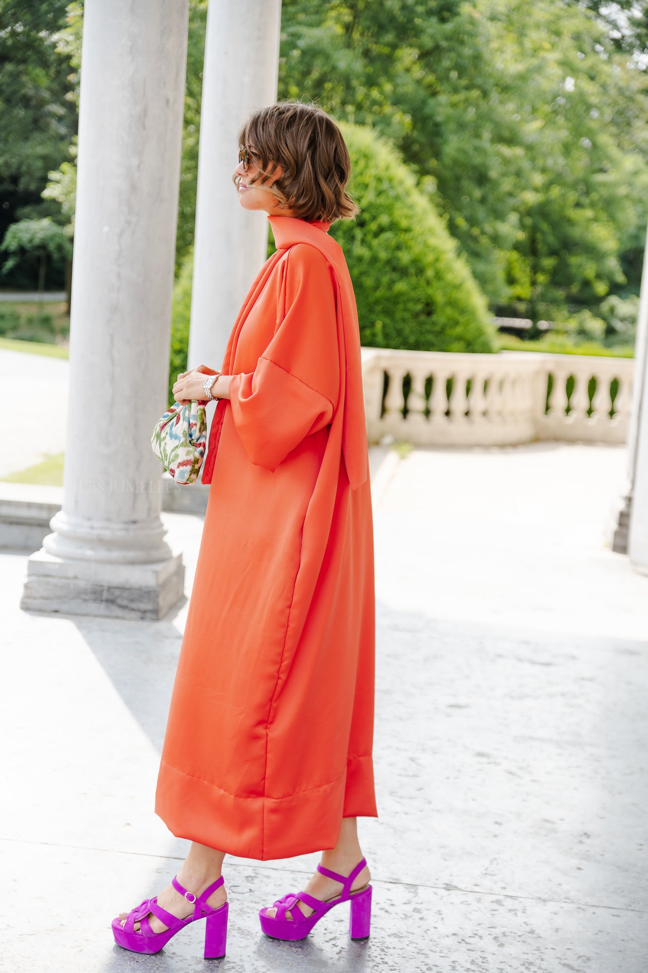 <tc>Robe longue Imke corail</tc>