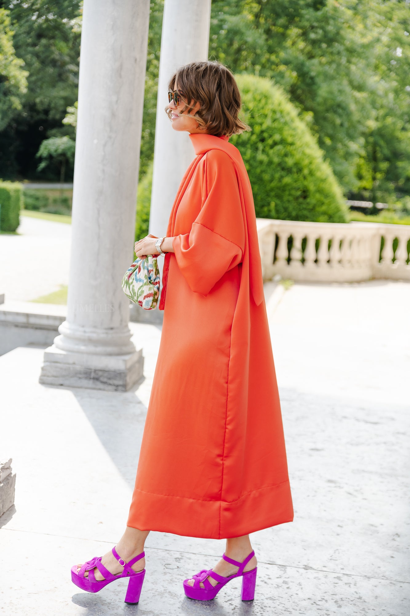 <tc>Robe longue Imke corail</tc>