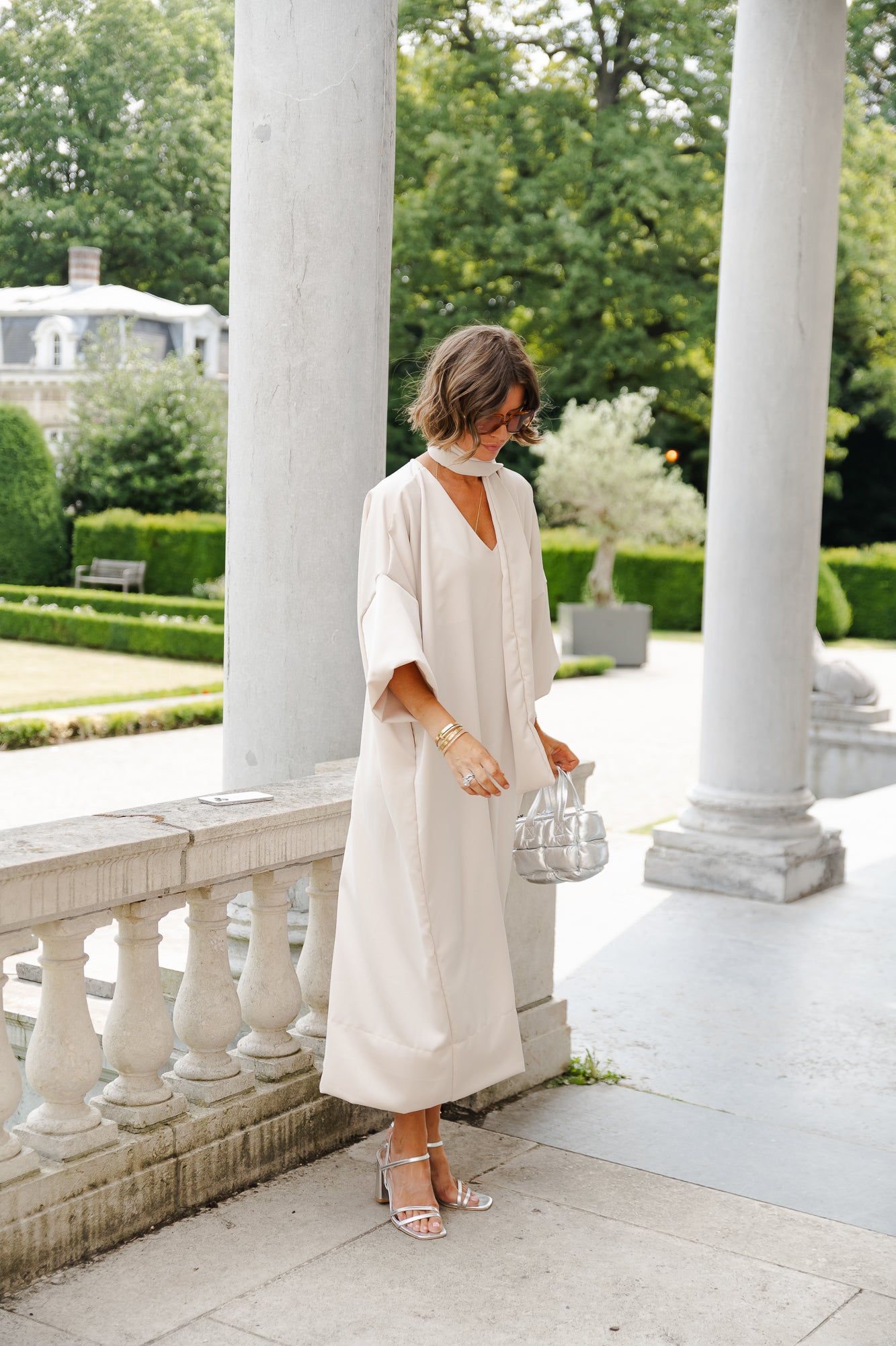Imke long dress light beige