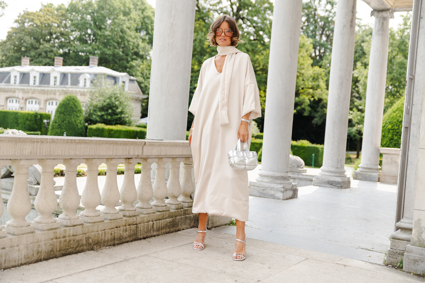Imke long dress light beige
