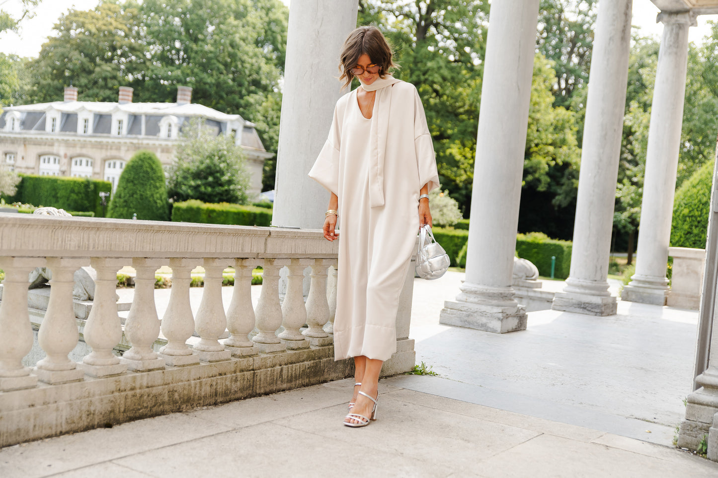 Imke long dress light beige