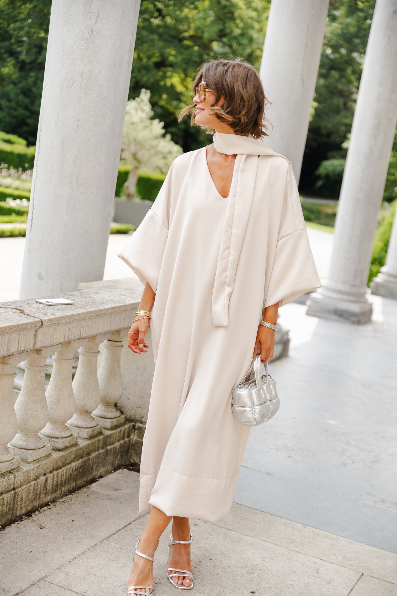 Imke long dress light beige