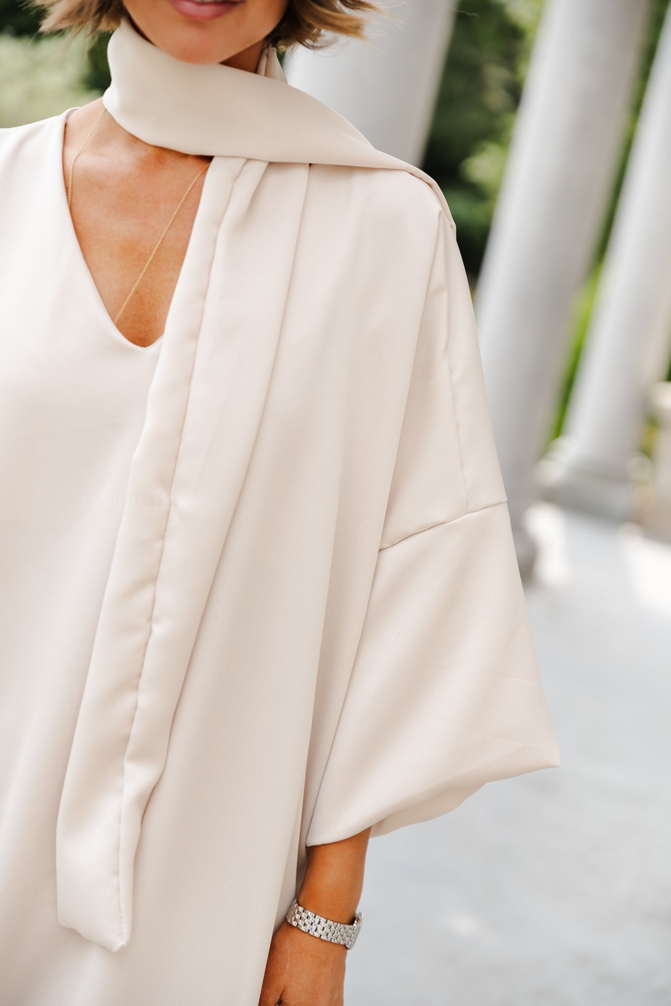 Imke long dress light beige