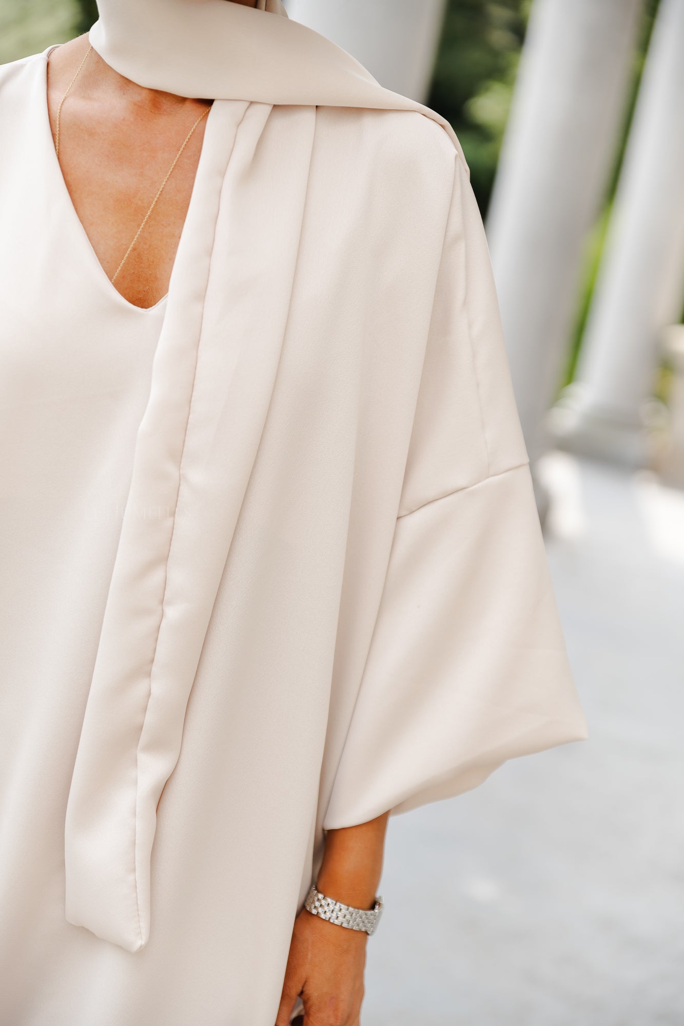 Imke long dress light beige