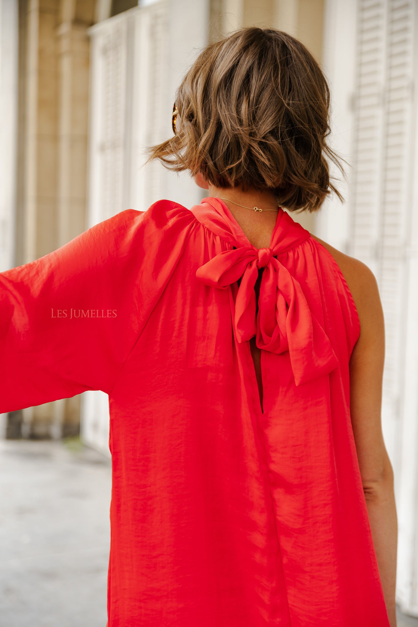 <tc>Chloe ein Schulter langes Kleid orange</tc>