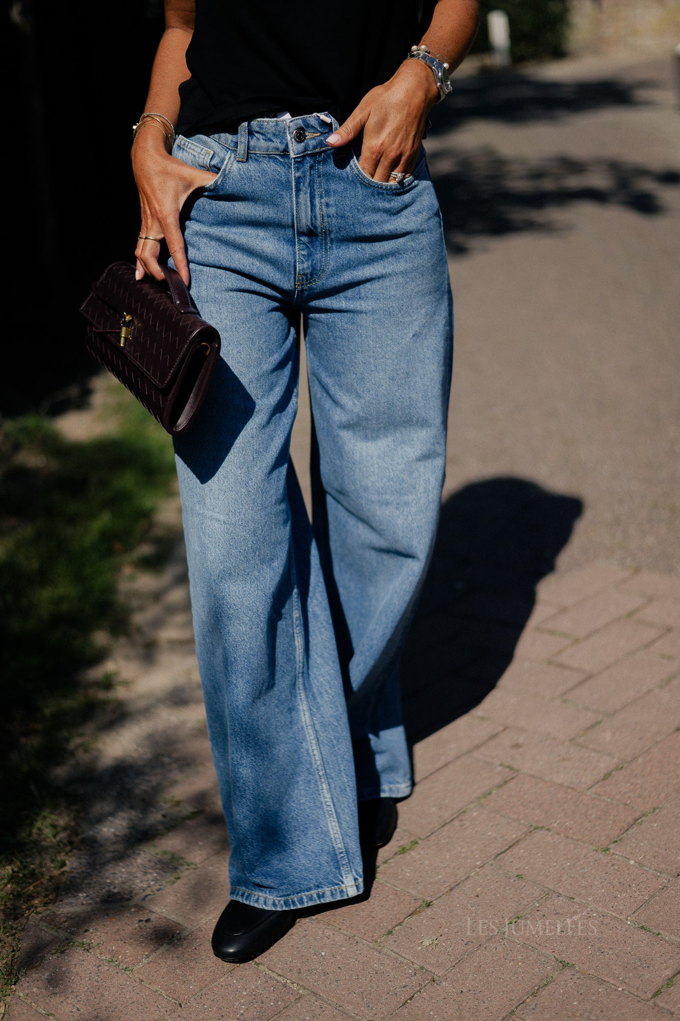 OBJNia Beate jeans dark blue denim