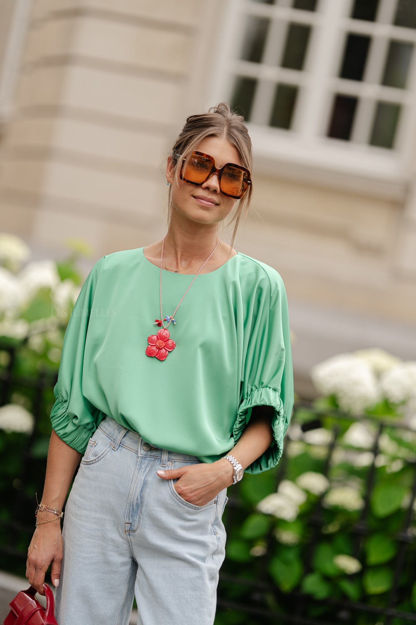 Rita blouse green