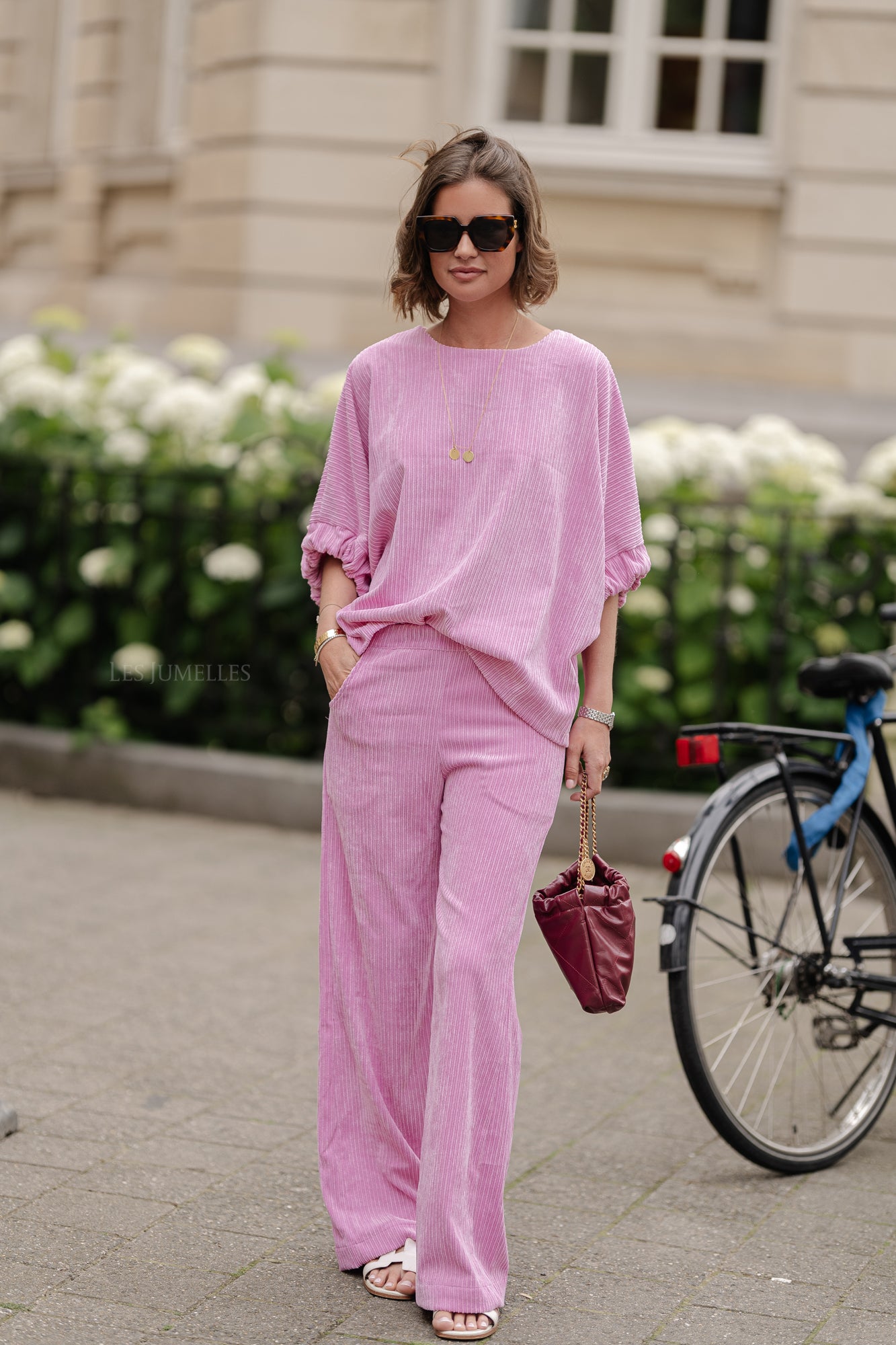 June velvet shirt rosebloom