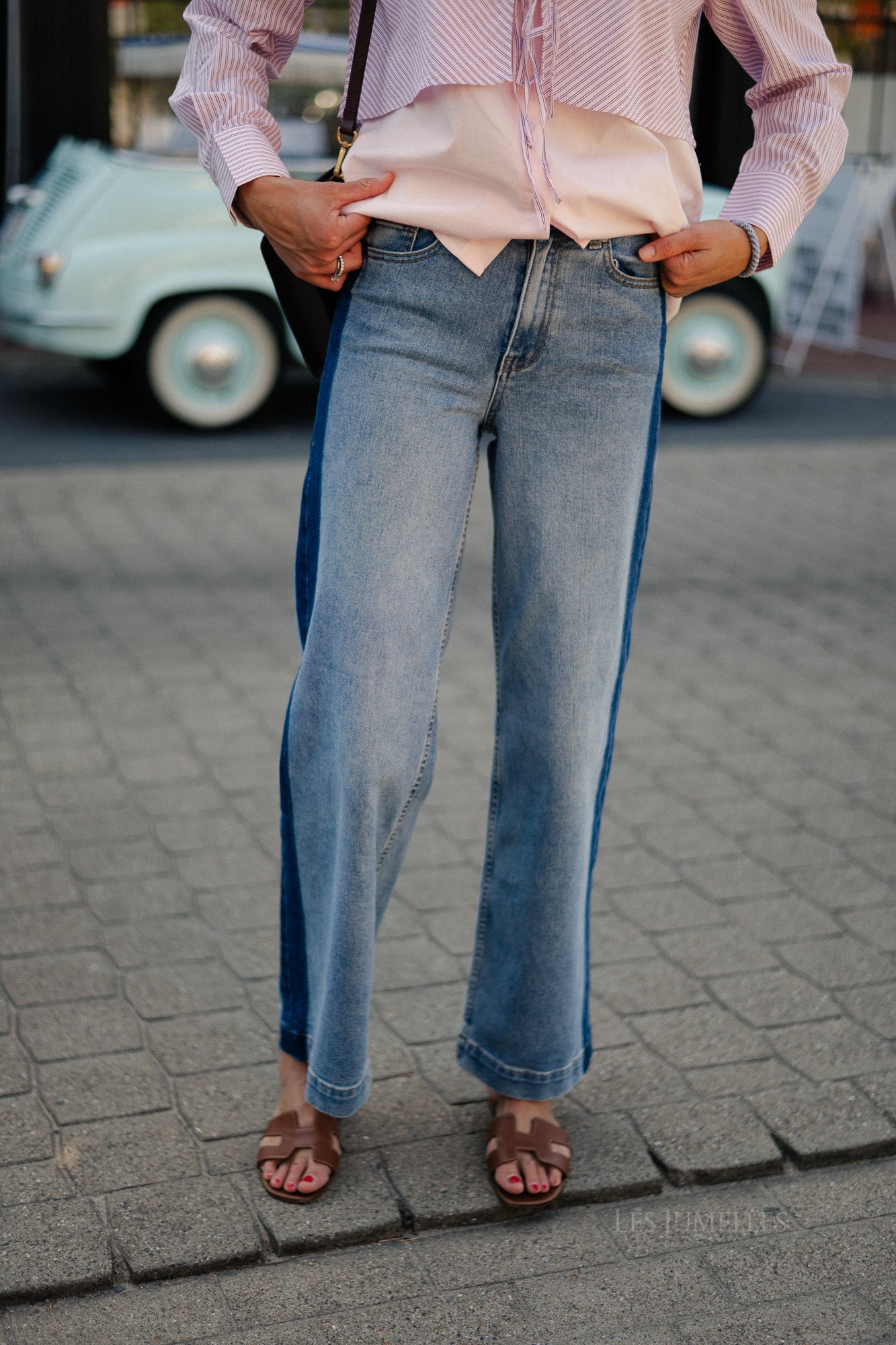 YASPamela HW jeans medium blue
