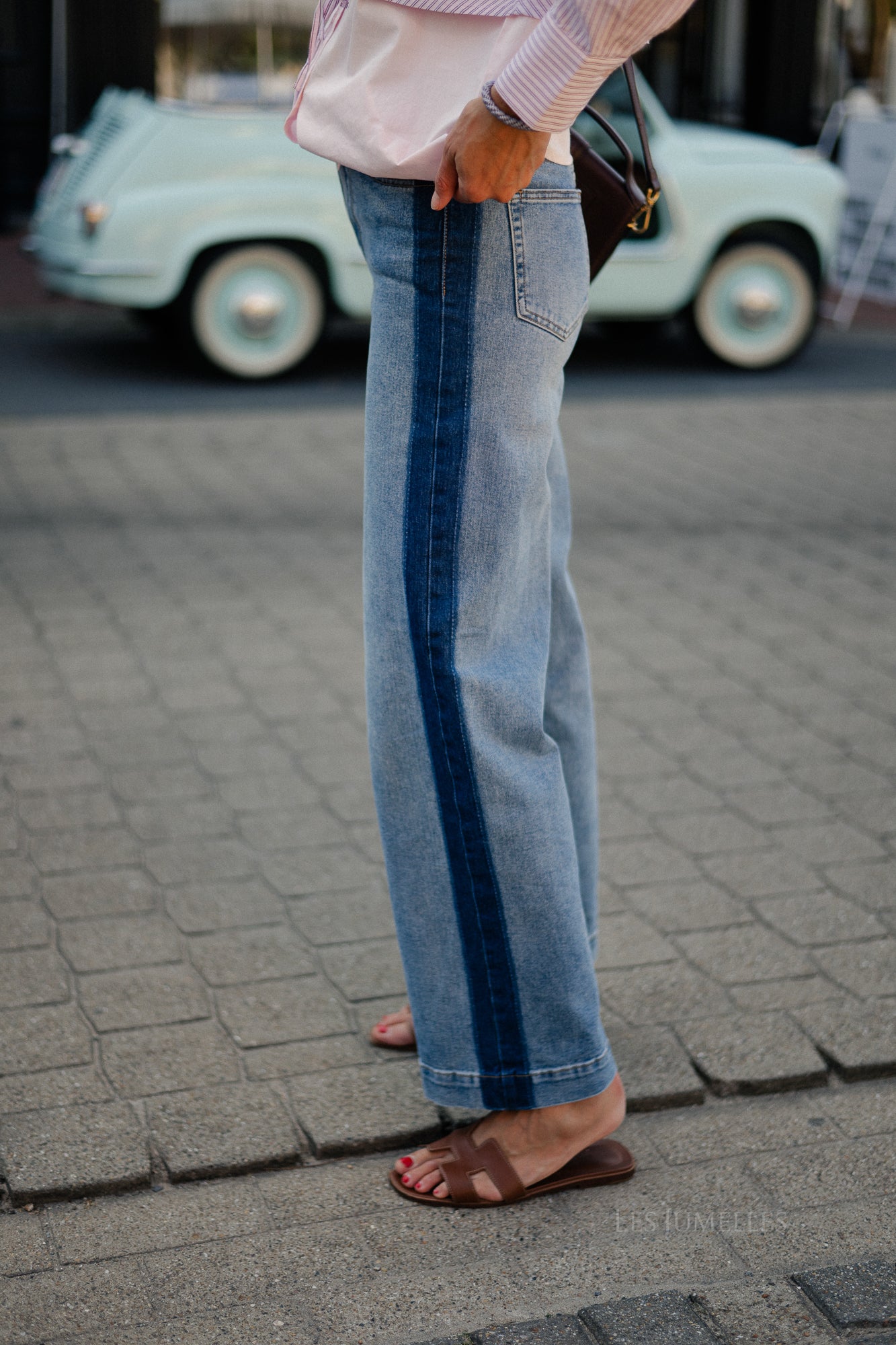 YASPamela HW jeans medium blue