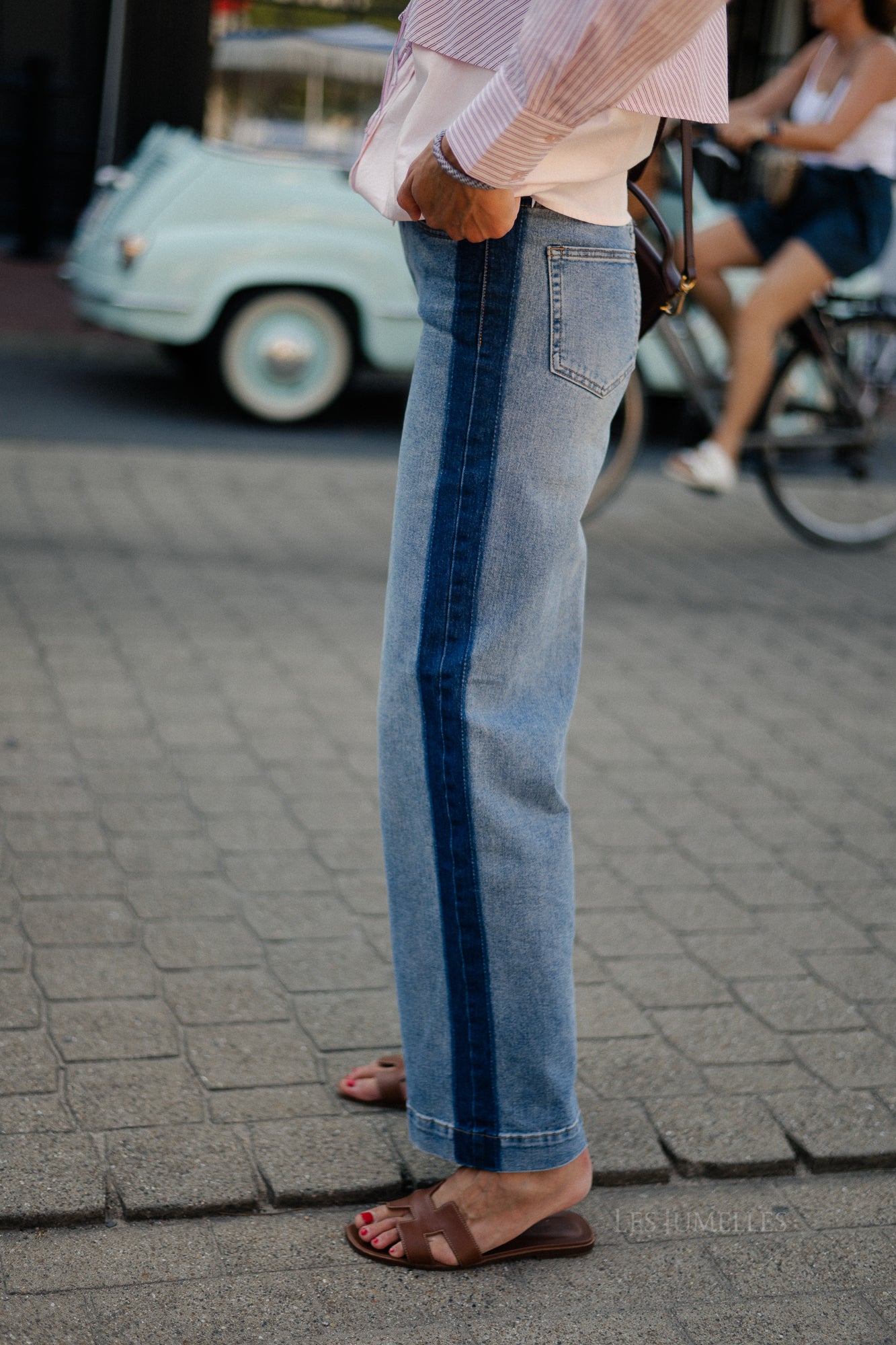 YASPamela HW jeans medium blue